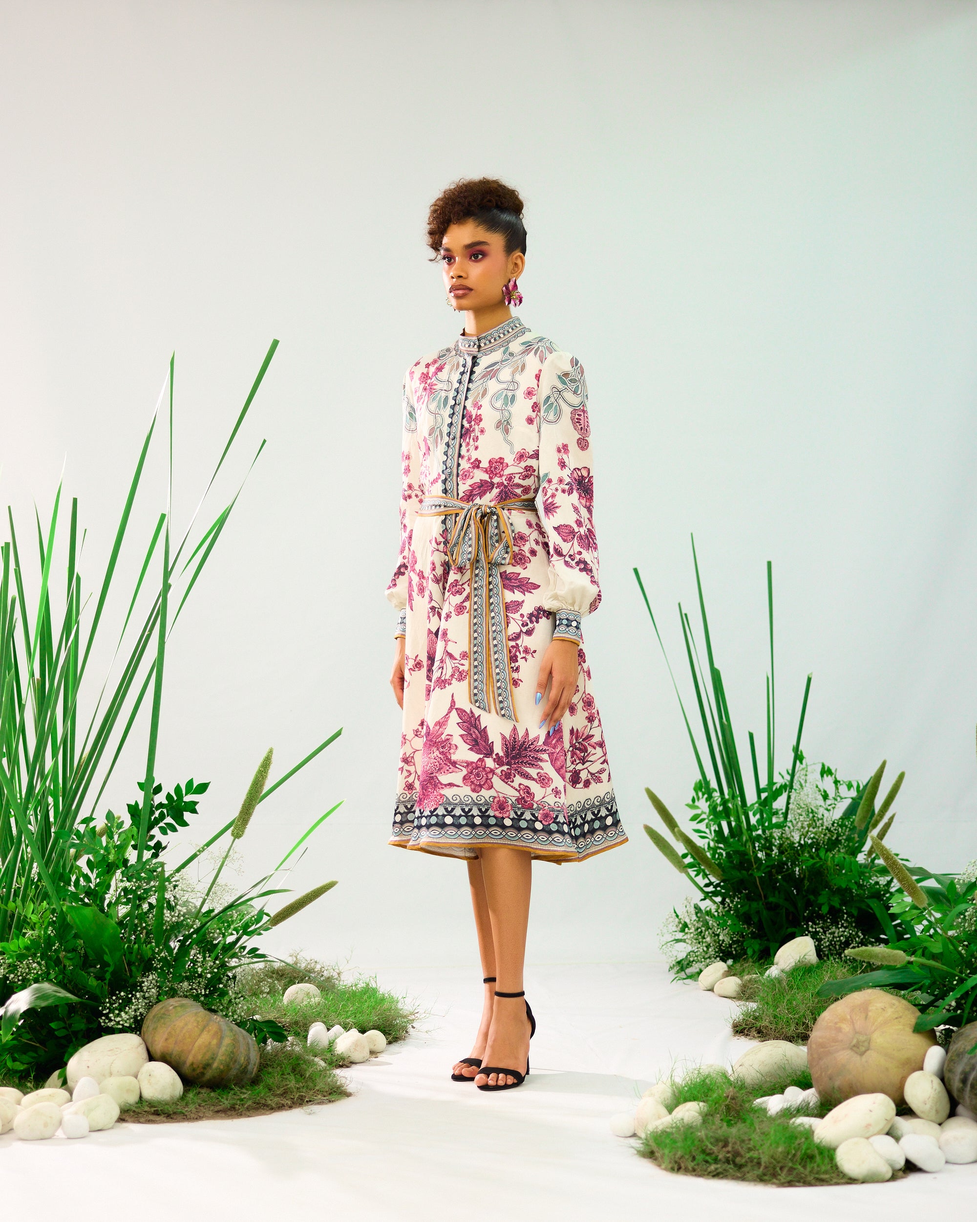 Florence : Reha - Ivory/Raspberry