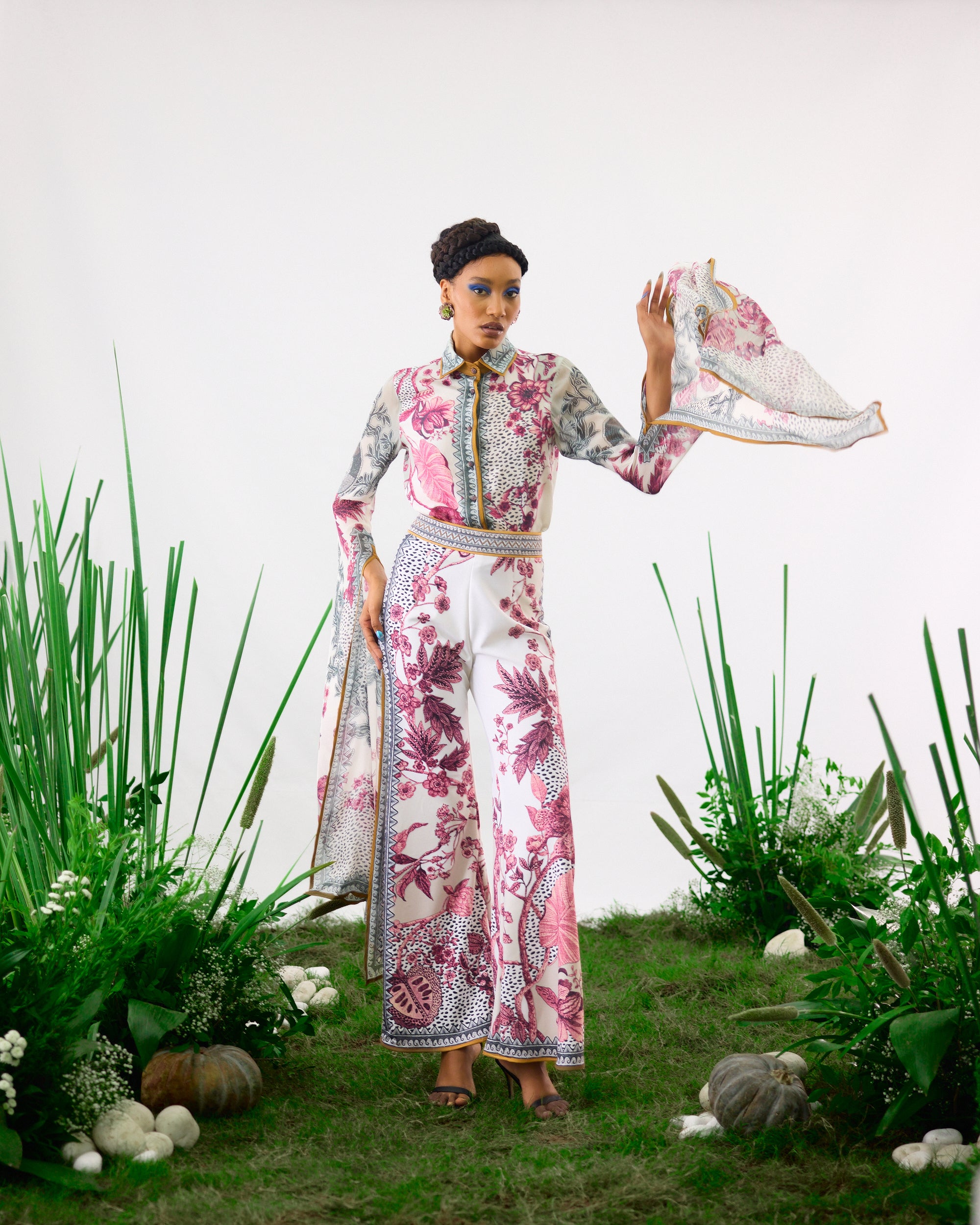 Florence : Maaya - White/Raspberry