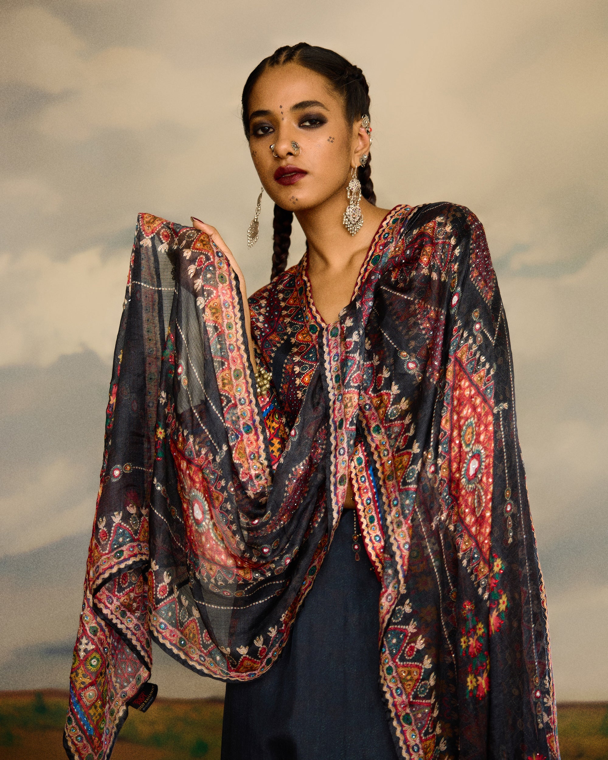 Kutch : Banera - Charcoal