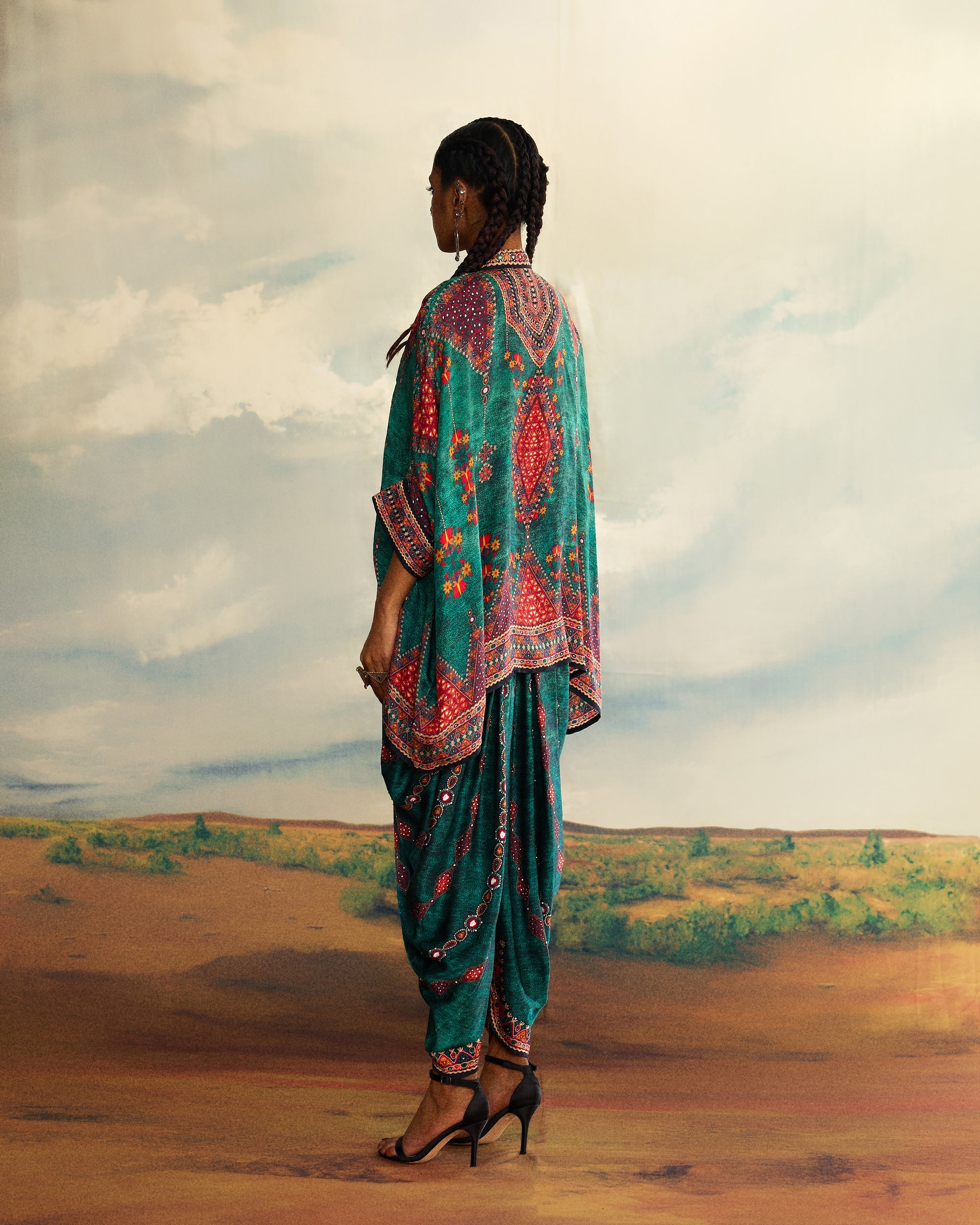 Kutch : Chanel/Afghan (emb) - Teal