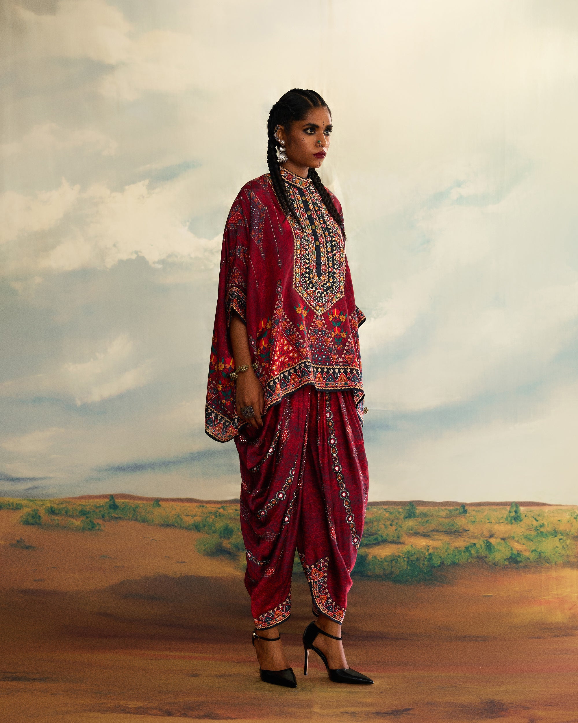 Kutch : Chanel/Afghan (emb) - Red