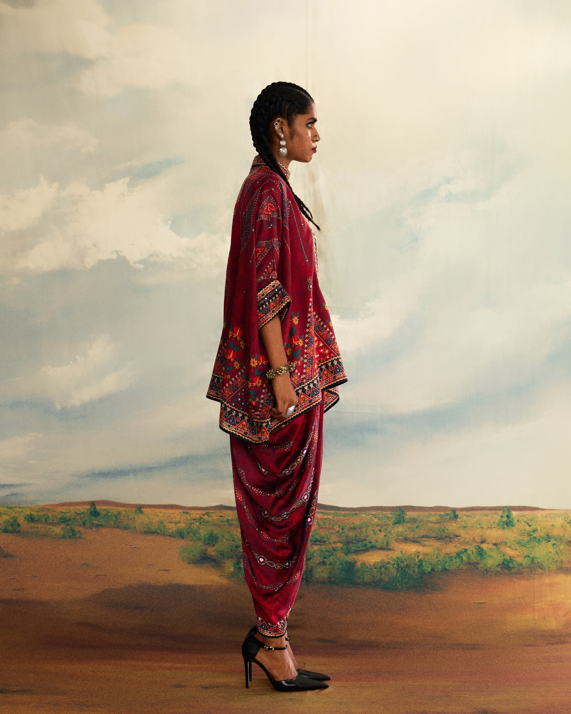 Kutch : Chanel/Afghan (emb) - Red