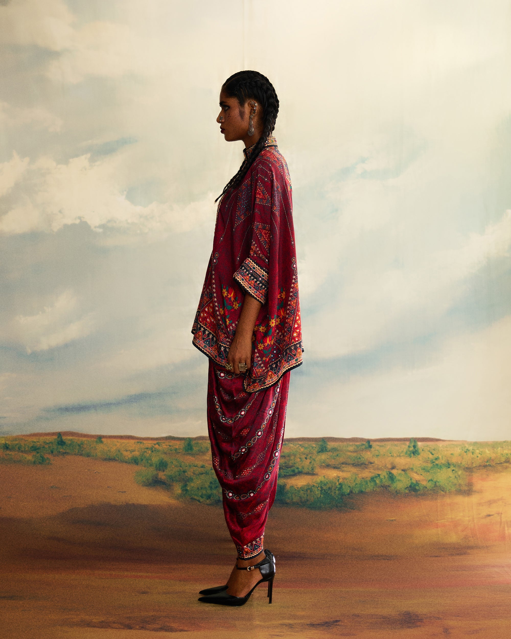 Kutch : Chanel/Afghan (emb) - Red