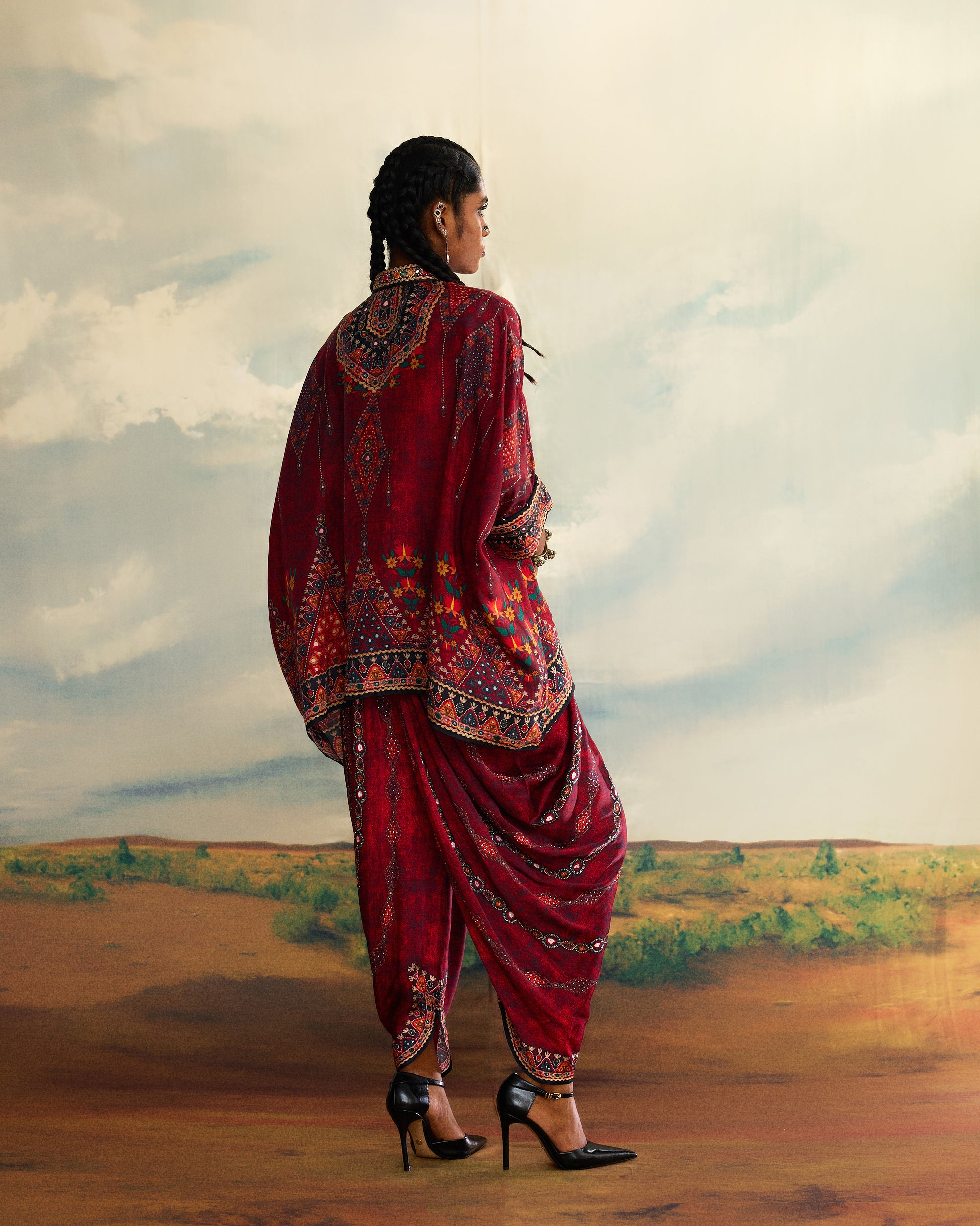 Kutch : Chanel/Afghan (emb) - Red
