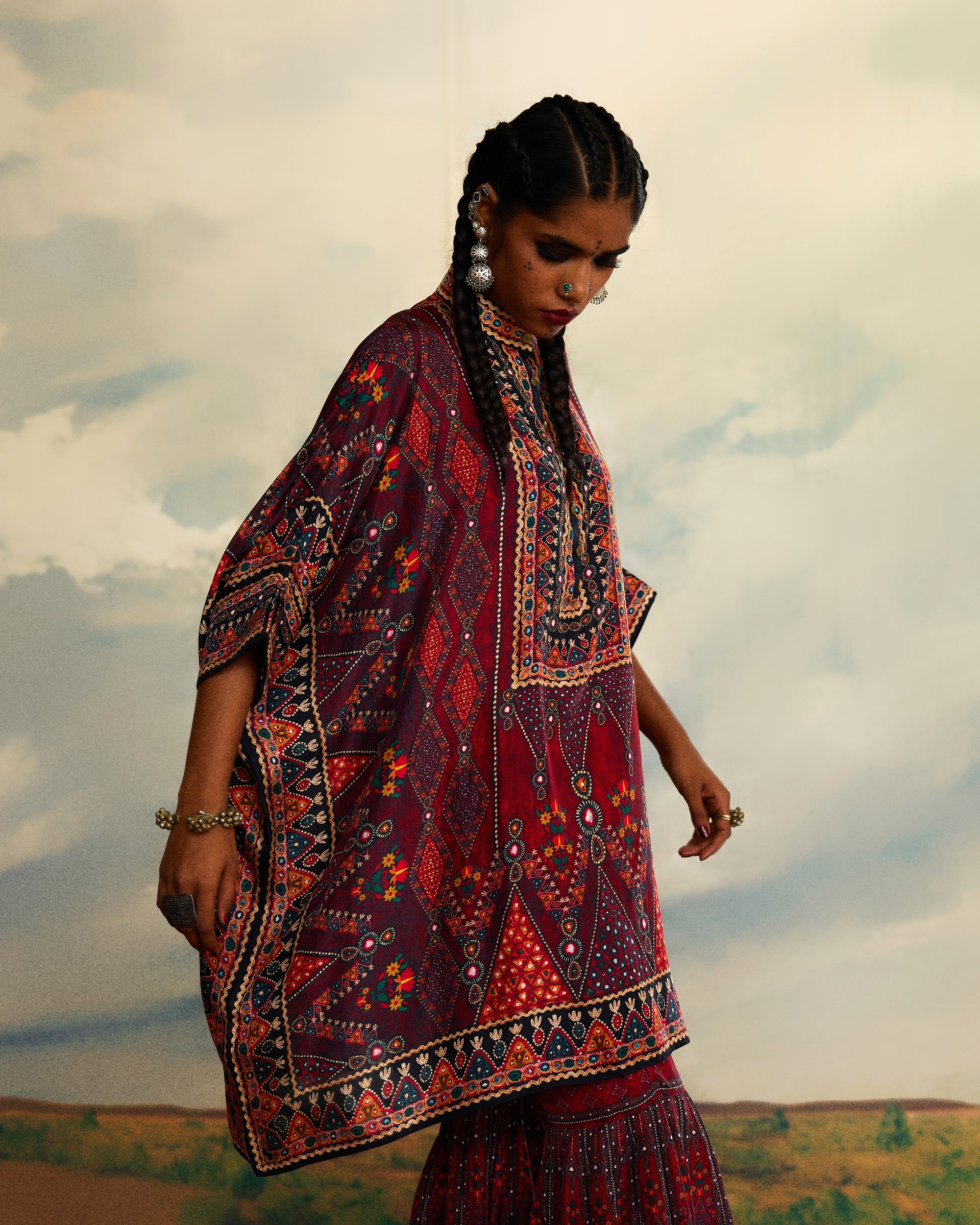 Kutch : Chanel 36"/Sharara - Red