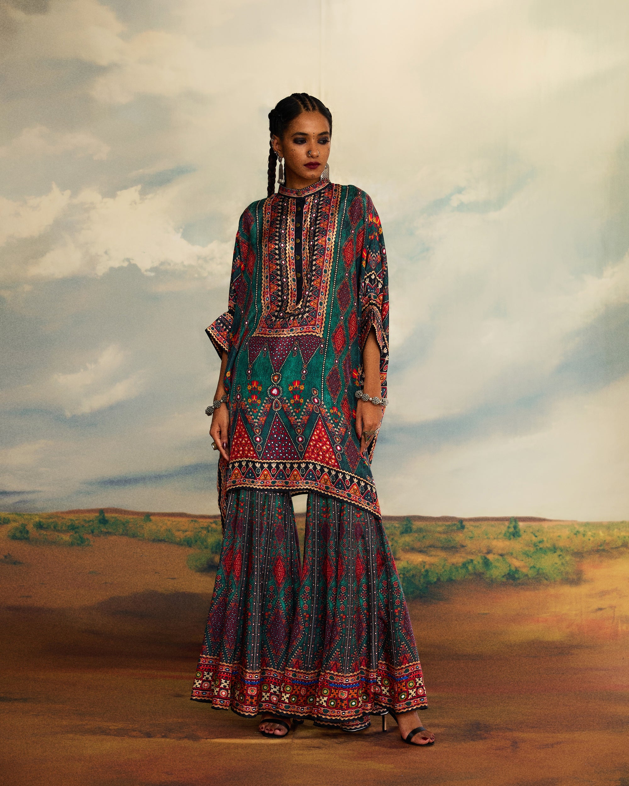 Kutch : Chanel 36"/Sharara - Teal