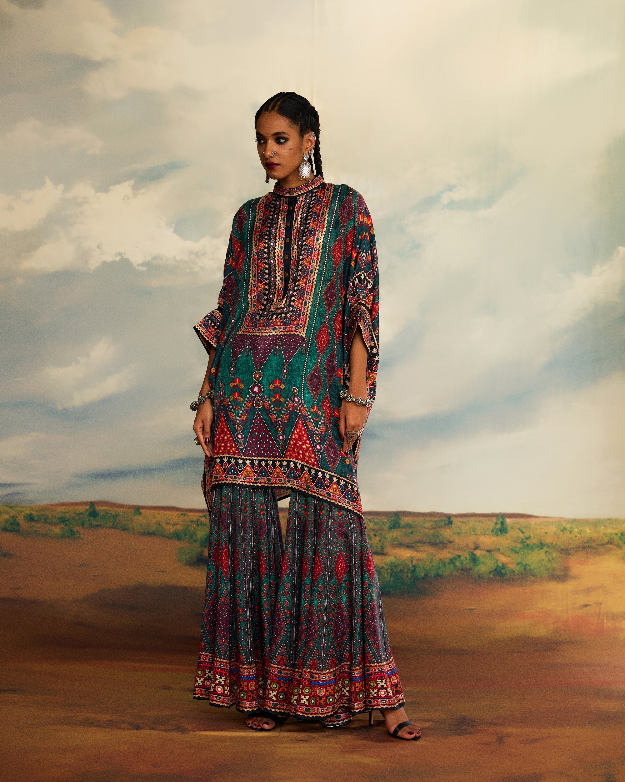 Kutch : Chanel 36"/Sharara - Teal