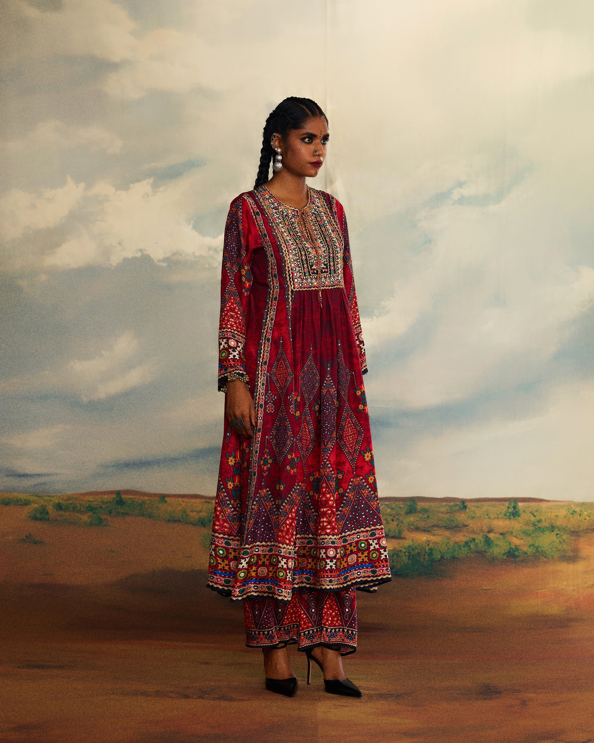 Kutch : Anisha - Red