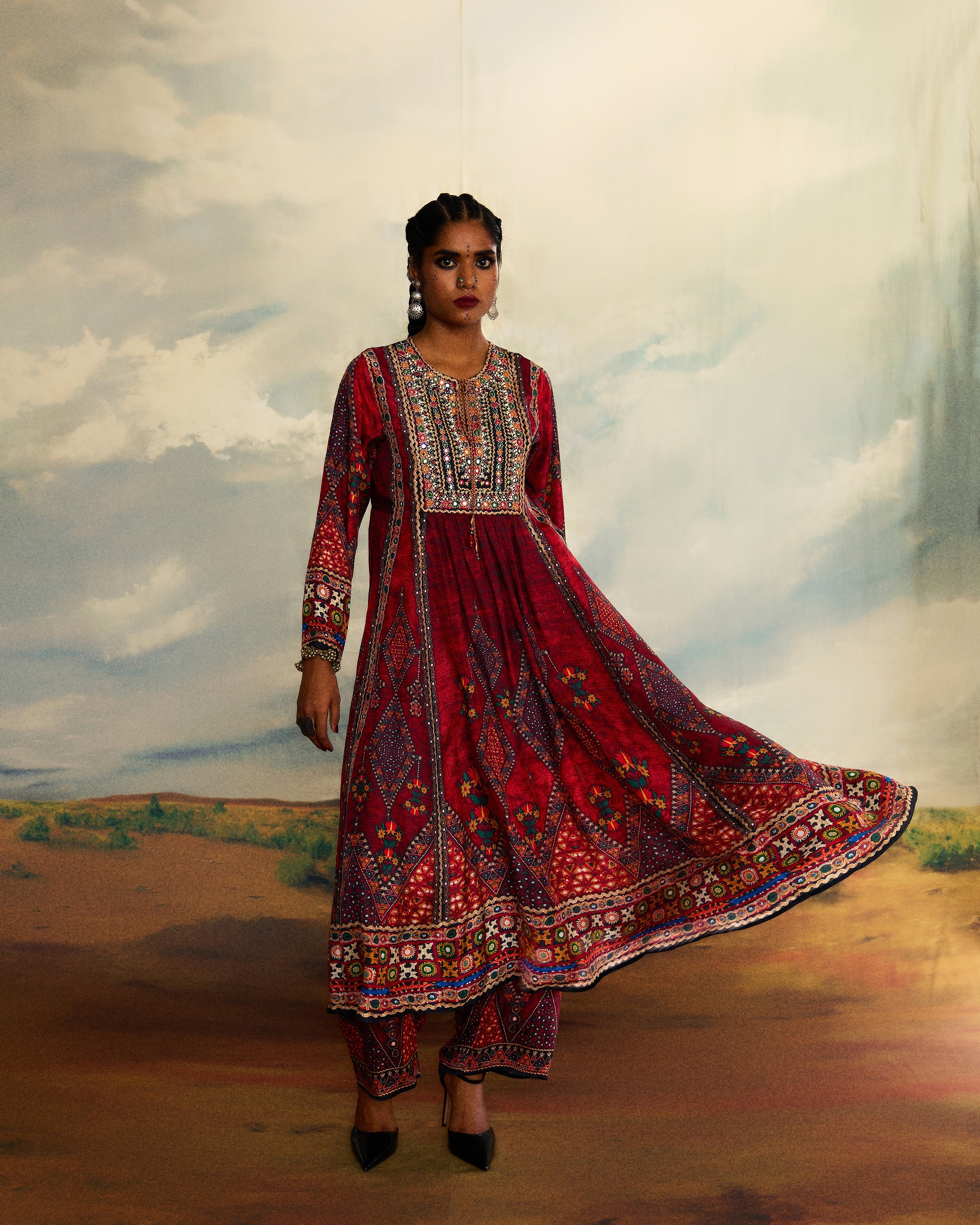 Kutch : Anisha - Red