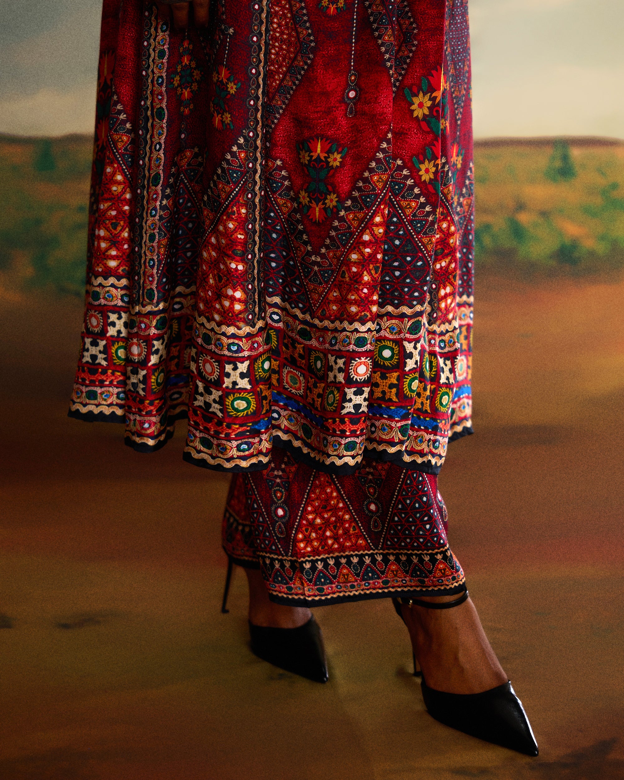 Kutch : Anisha - Red