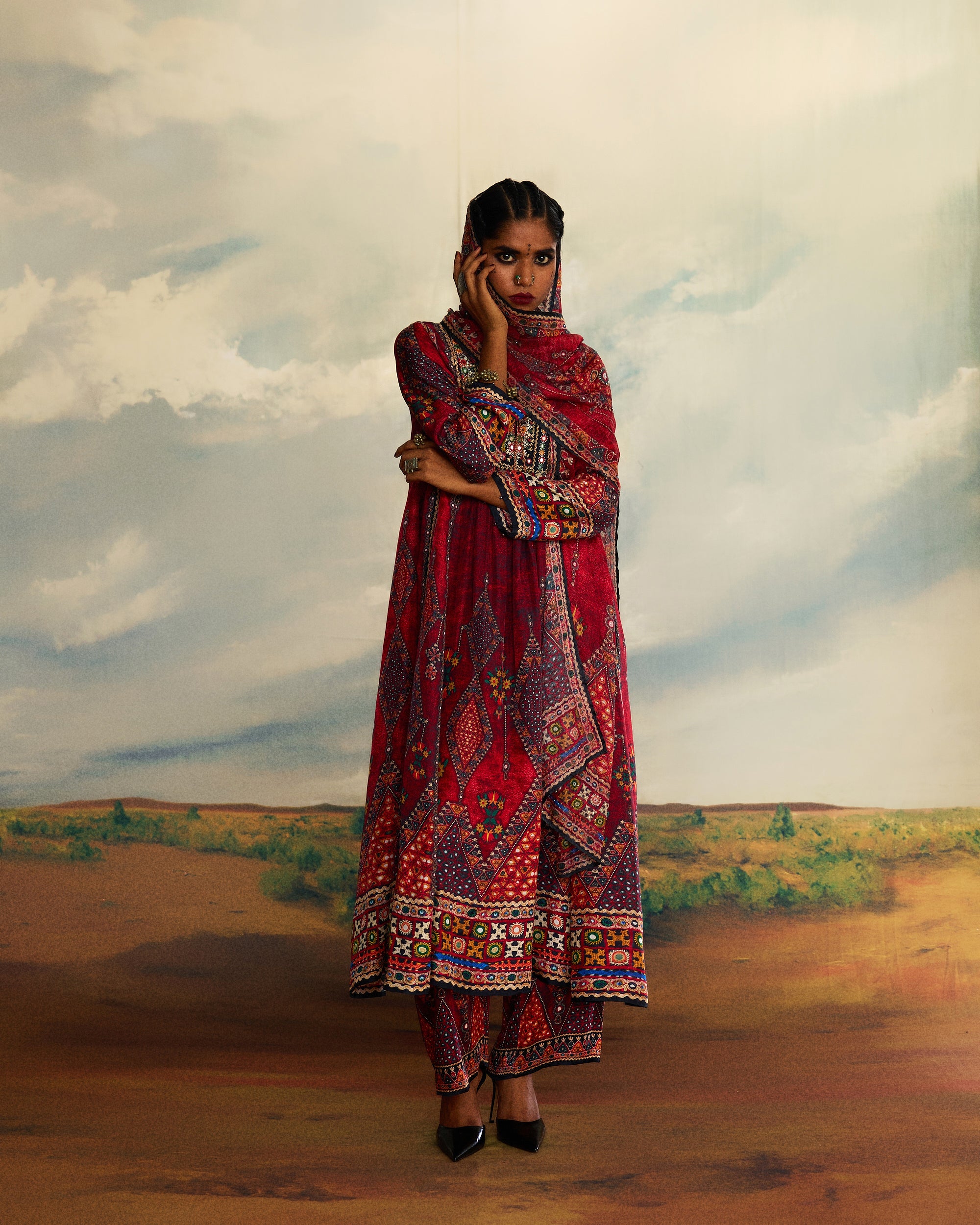 Kutch : Anisha - Red