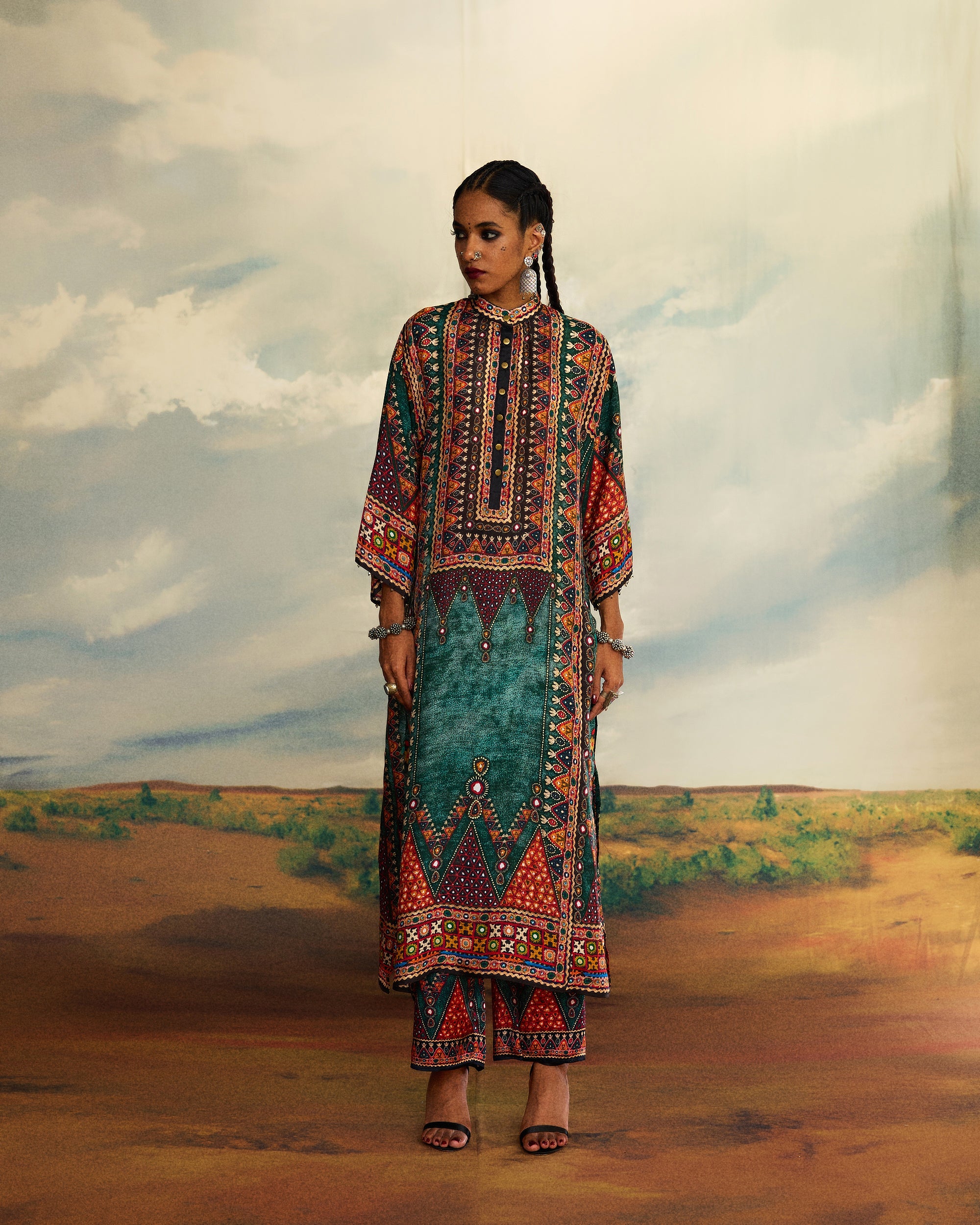 Kutch : Ghazala - Teal
