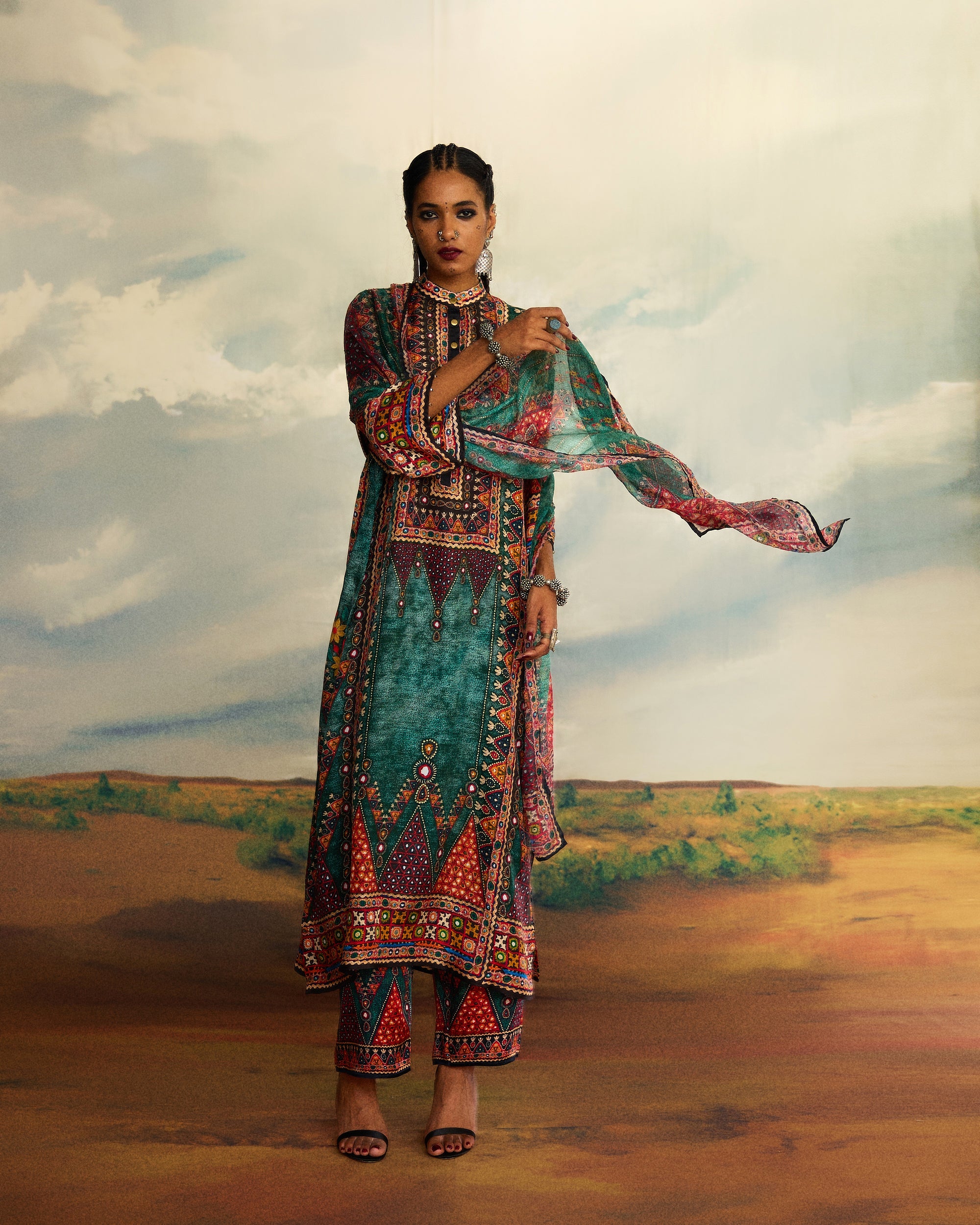Kutch : Ghazala - Teal