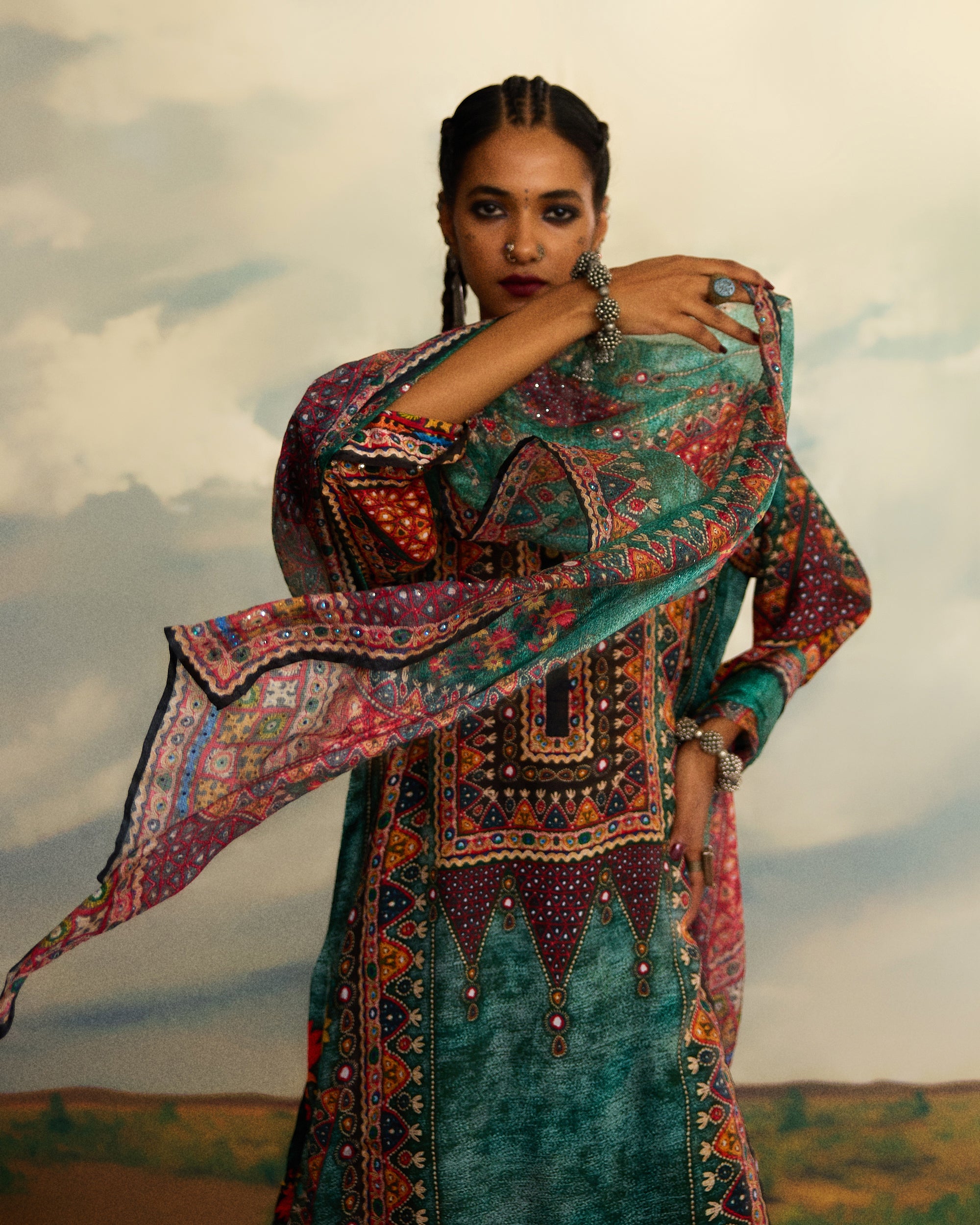 Kutch : Ghazala - Teal
