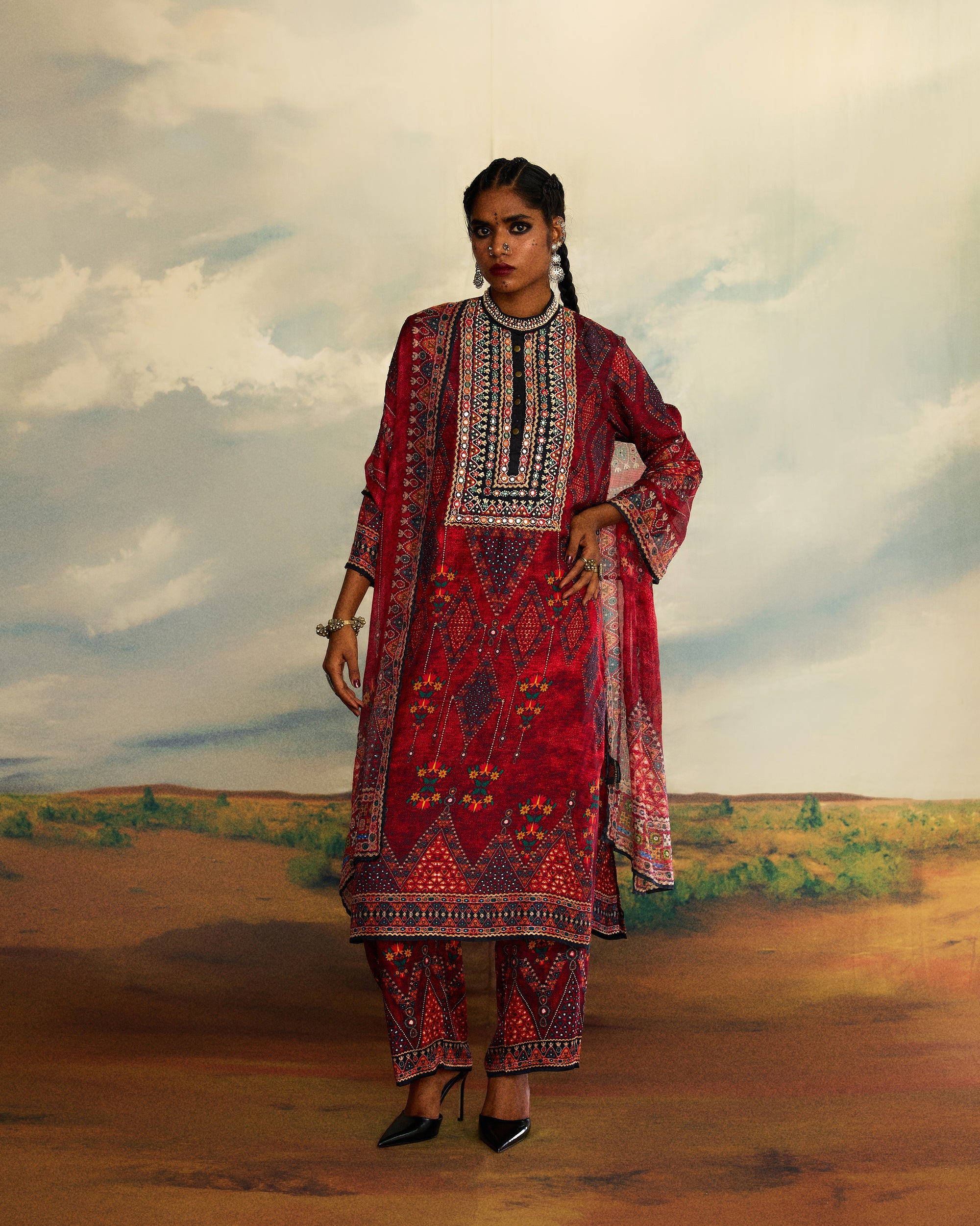 Kutch : Champa - Red