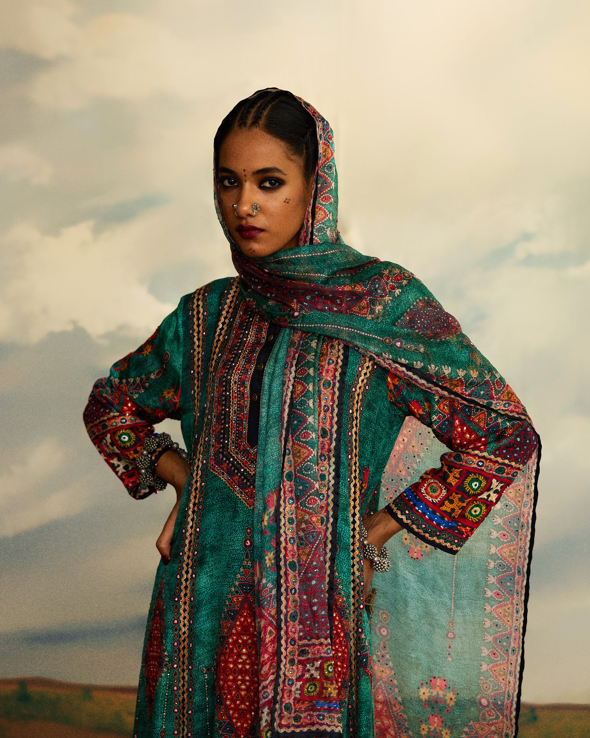Kutch : Banera - Teal