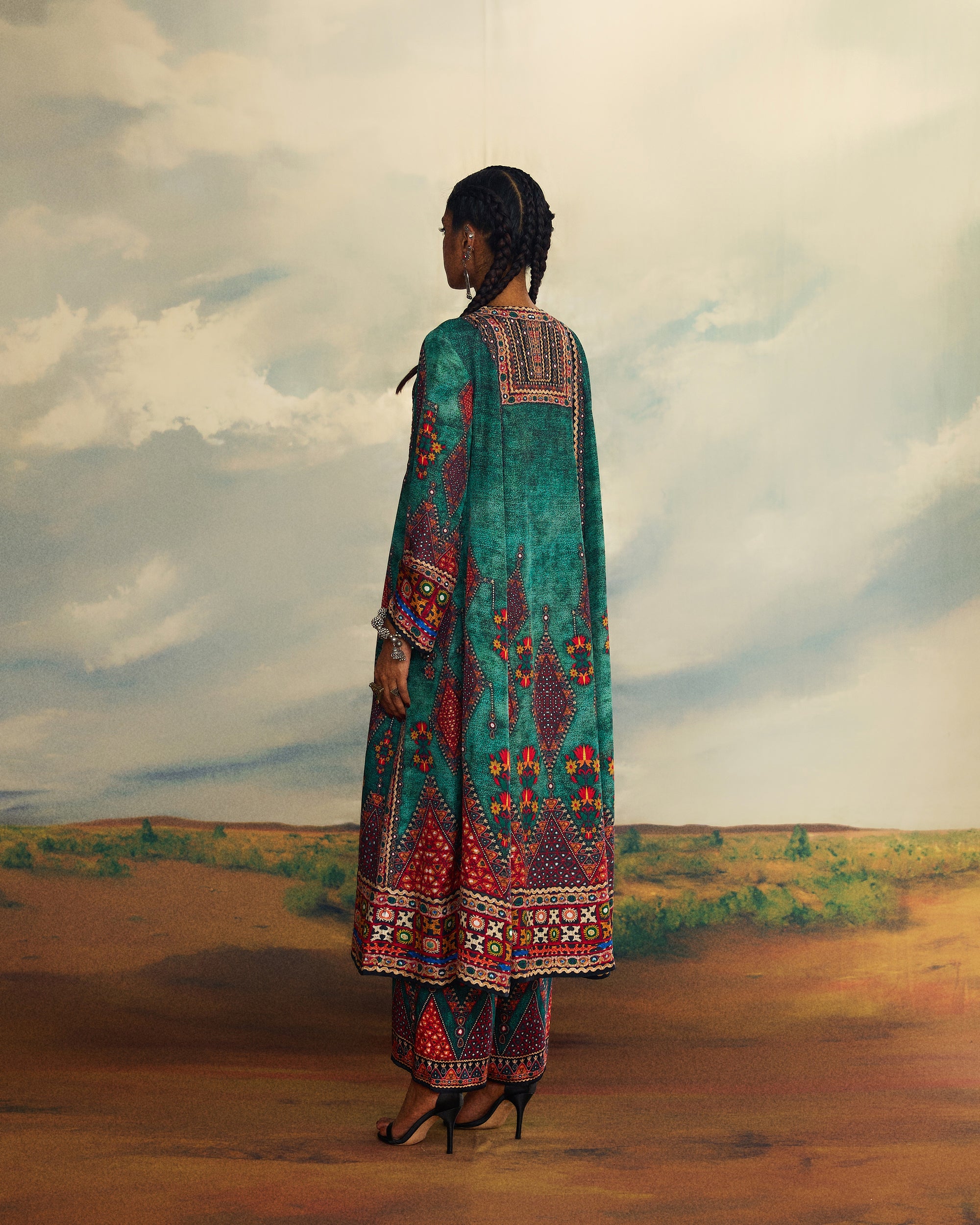 Kutch : Anisha - Teal
