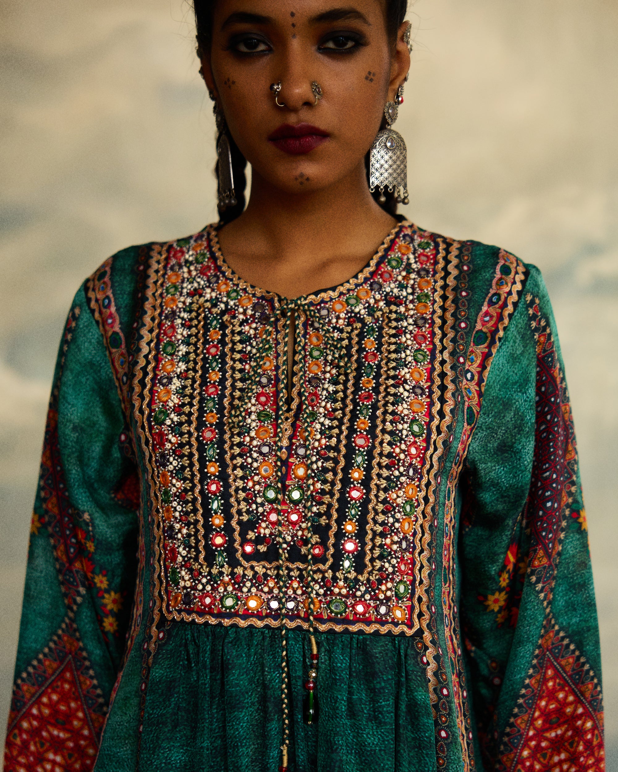 Kutch : Anisha - Teal