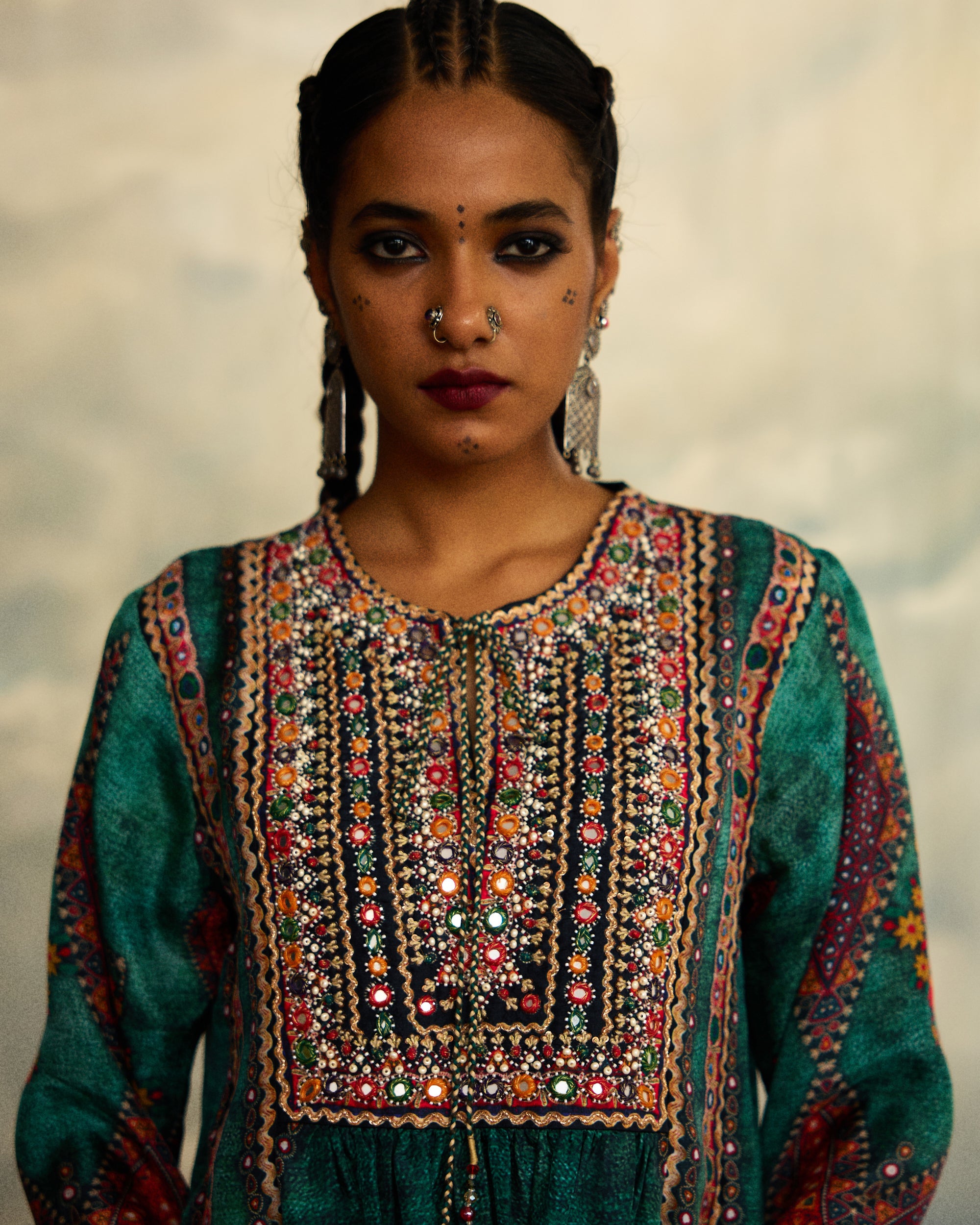 Kutch : Anisha - Teal