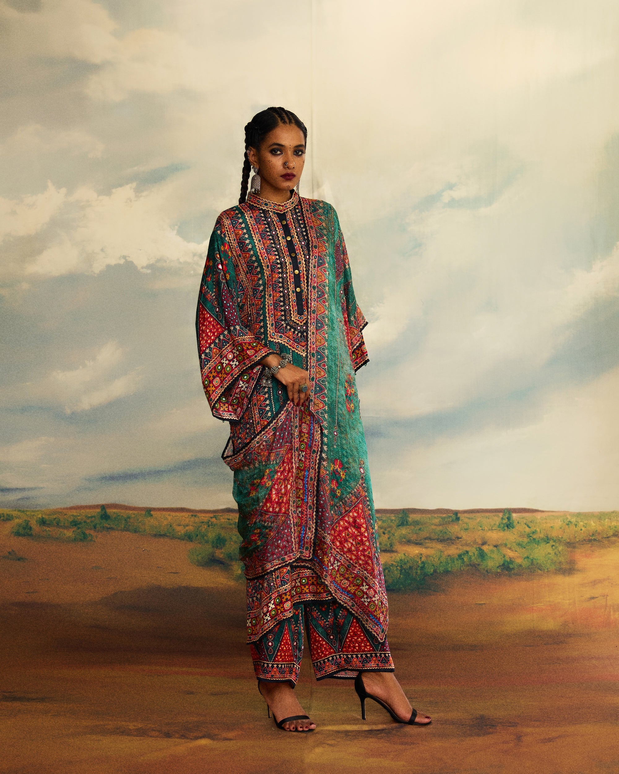 Kutch : Gayatri - Teal