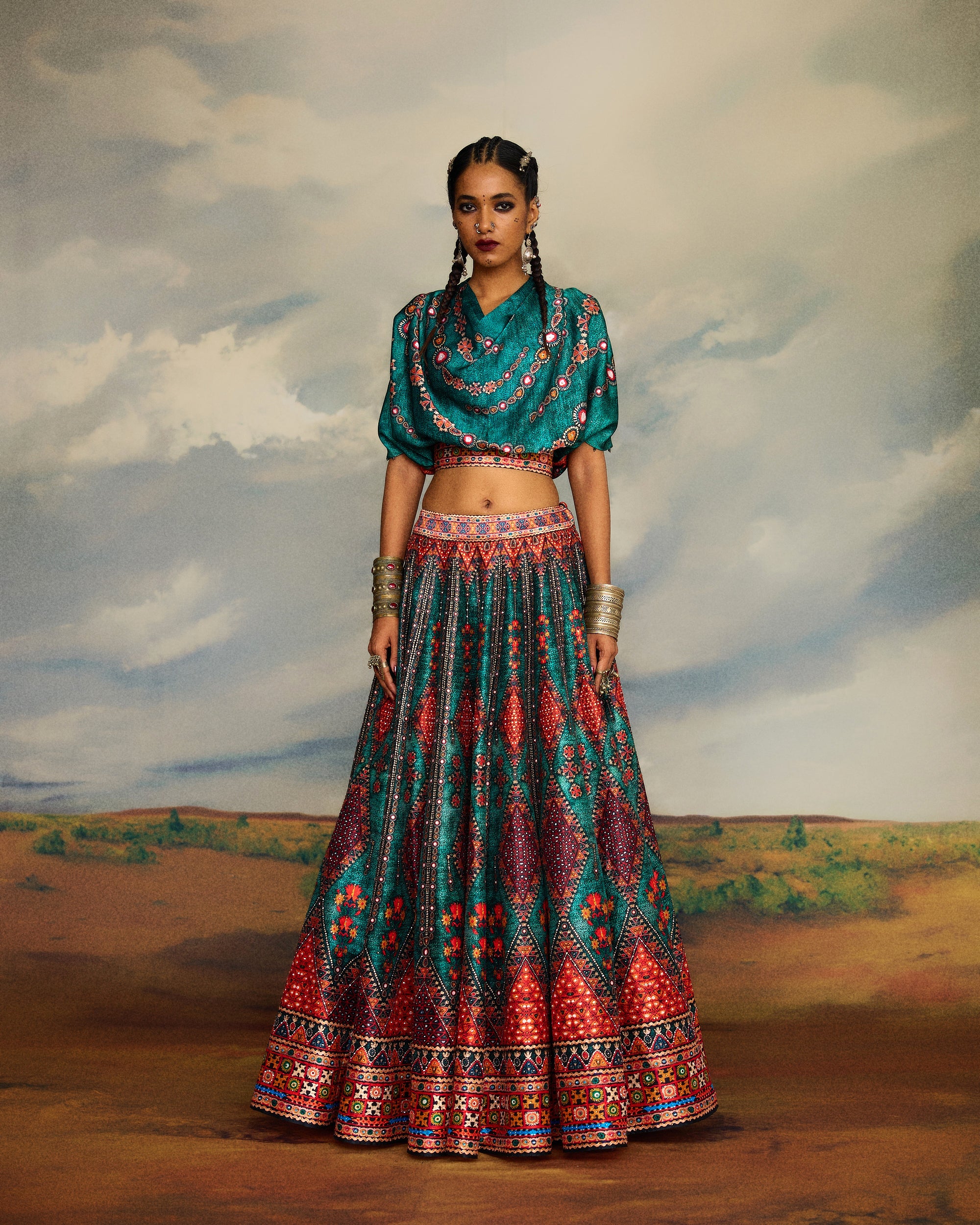 Kutch : Varsha Leela - Teal