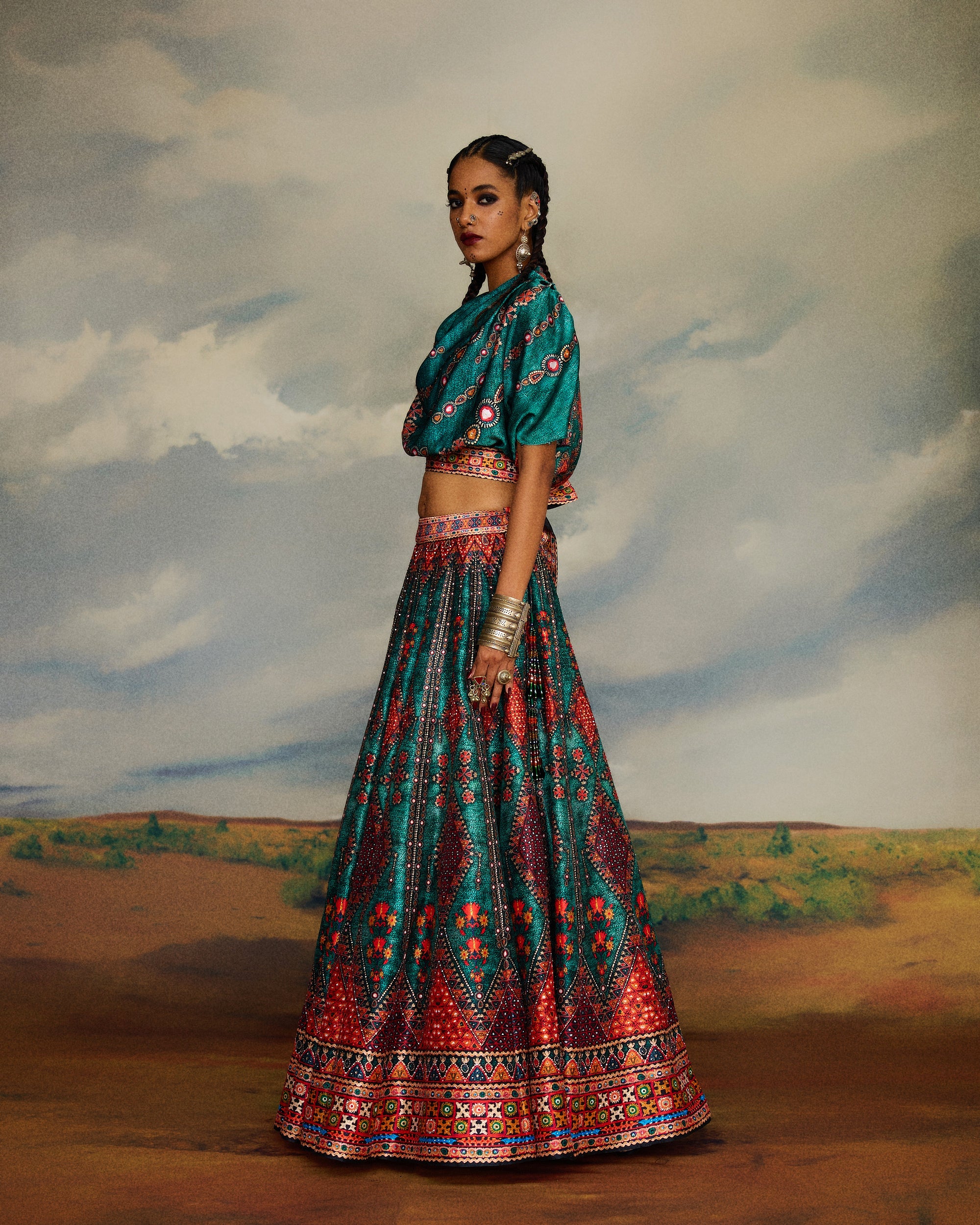 Kutch : Varsha Leela - Teal