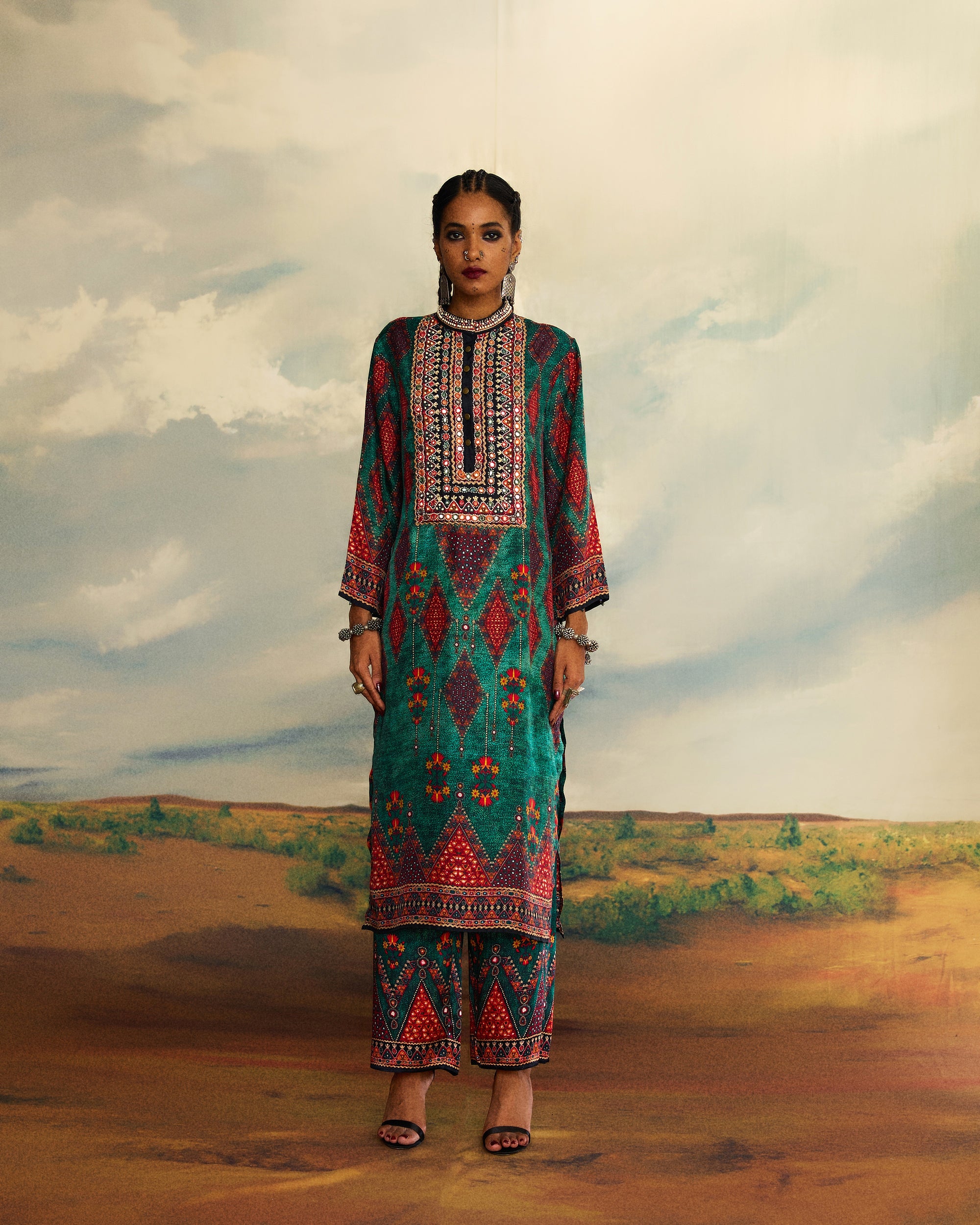 Kutch : Champa - Teal