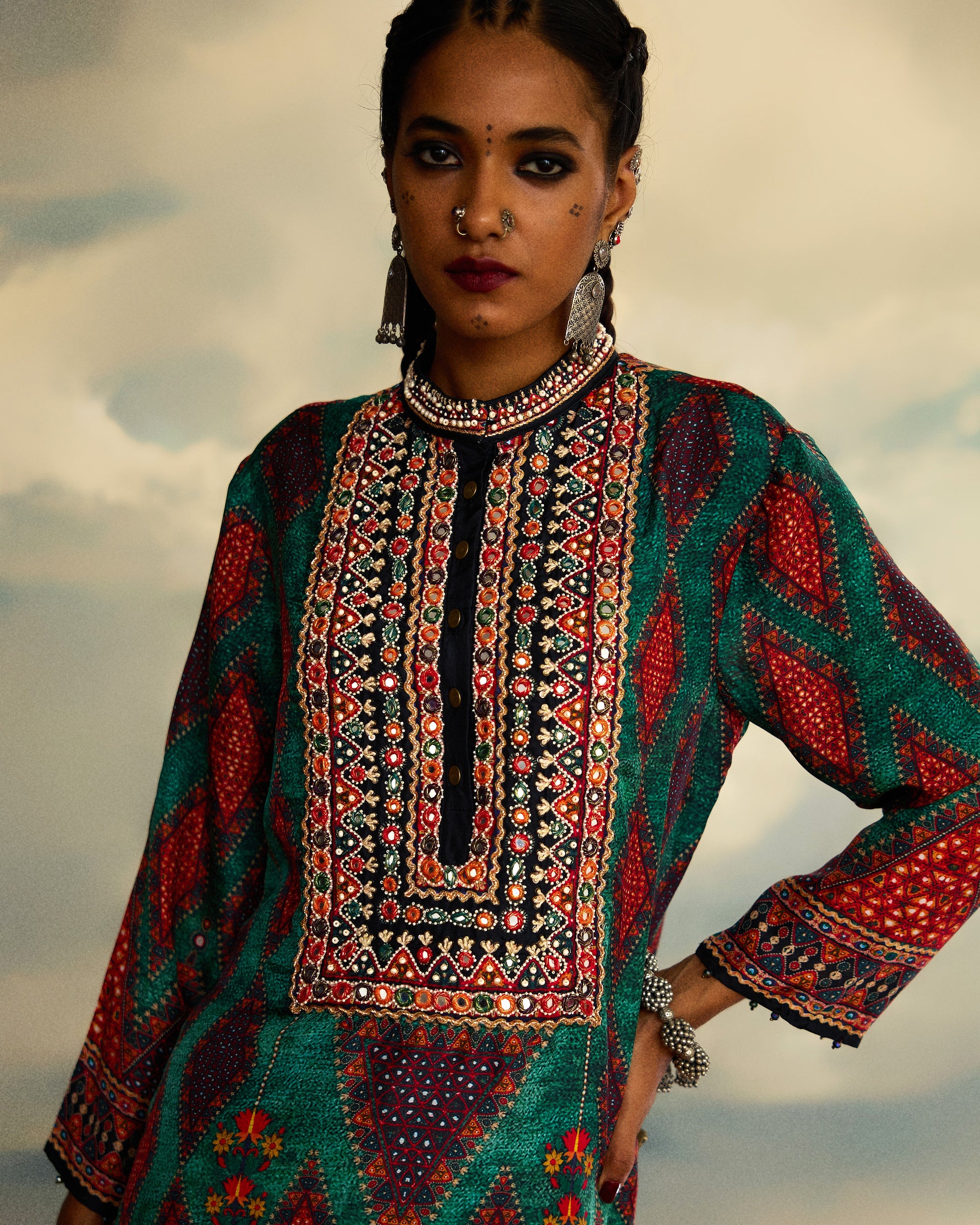 Kutch : Champa - Teal