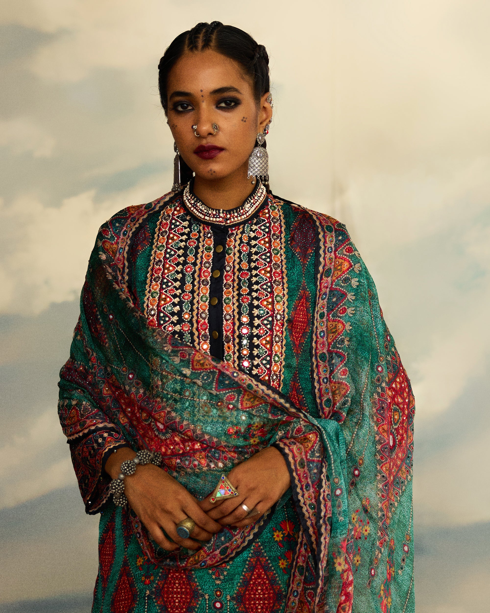 Kutch : Champa - Teal