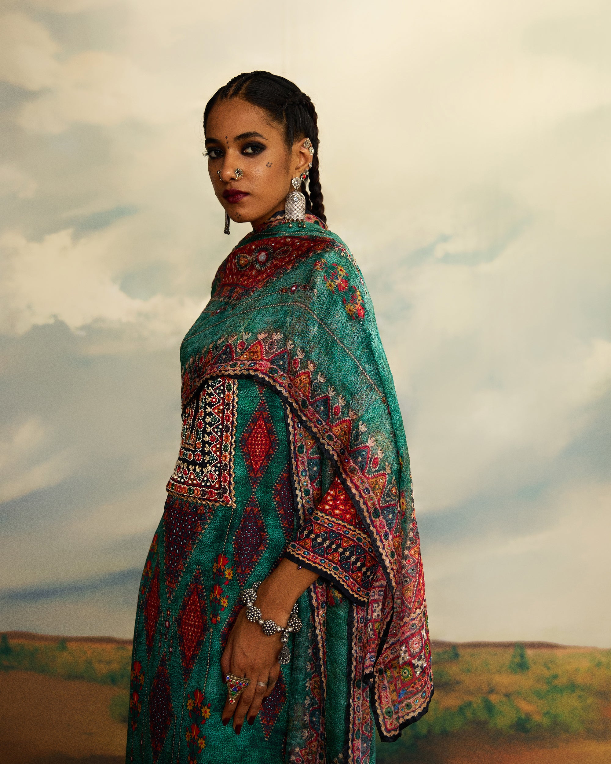 Kutch : Champa - Teal