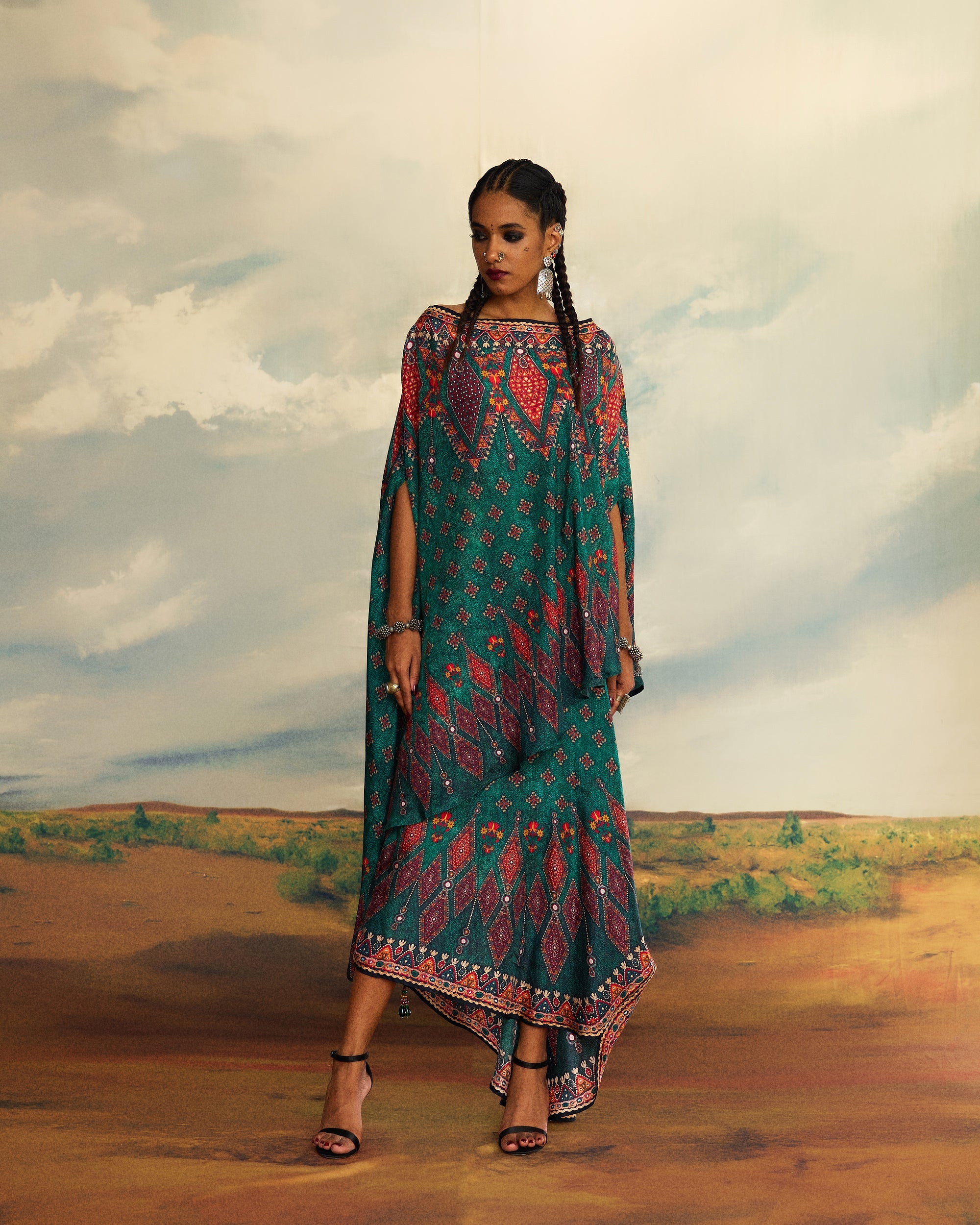 Kutch : Kamini - Teal