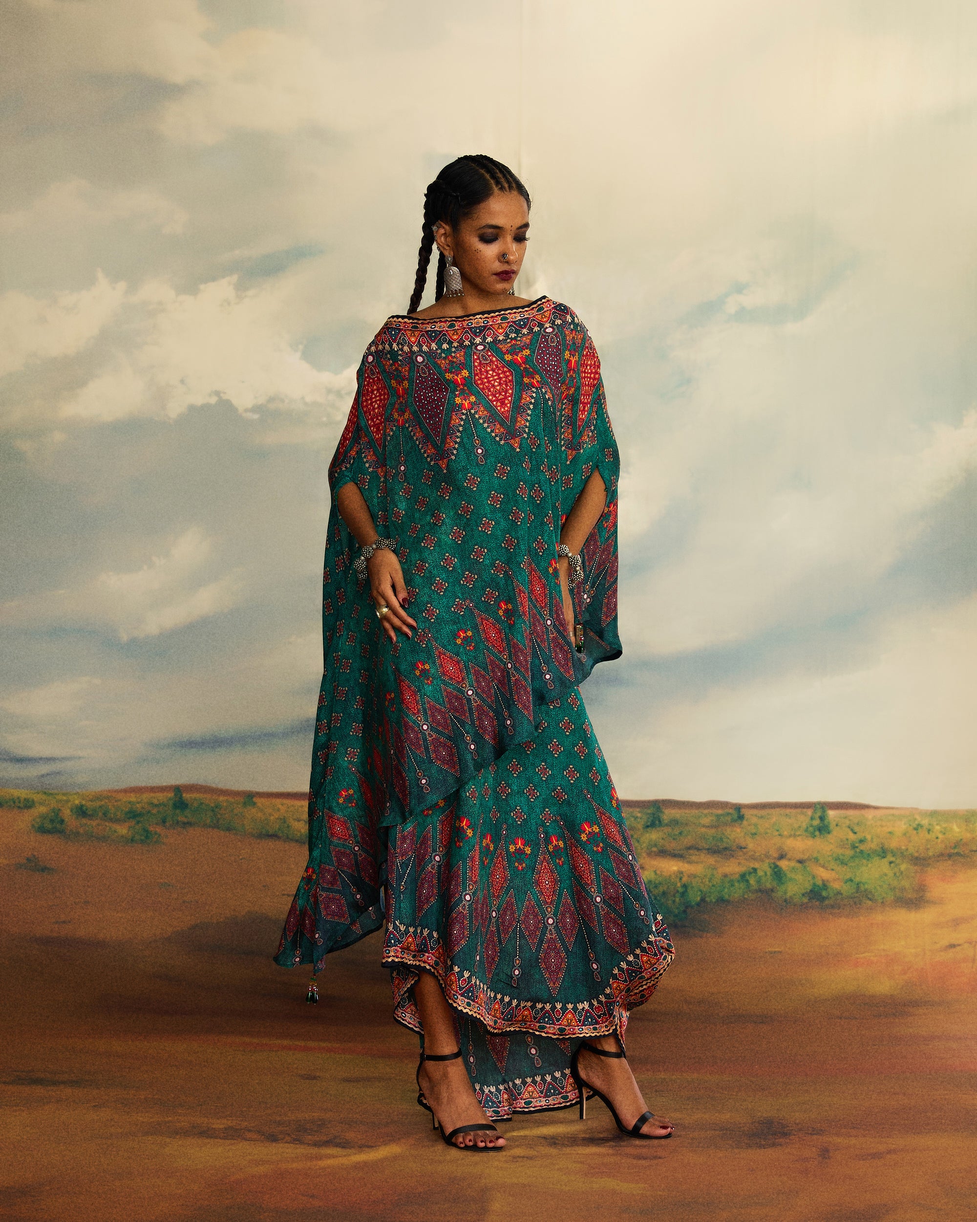 Kutch : Kamini - Teal