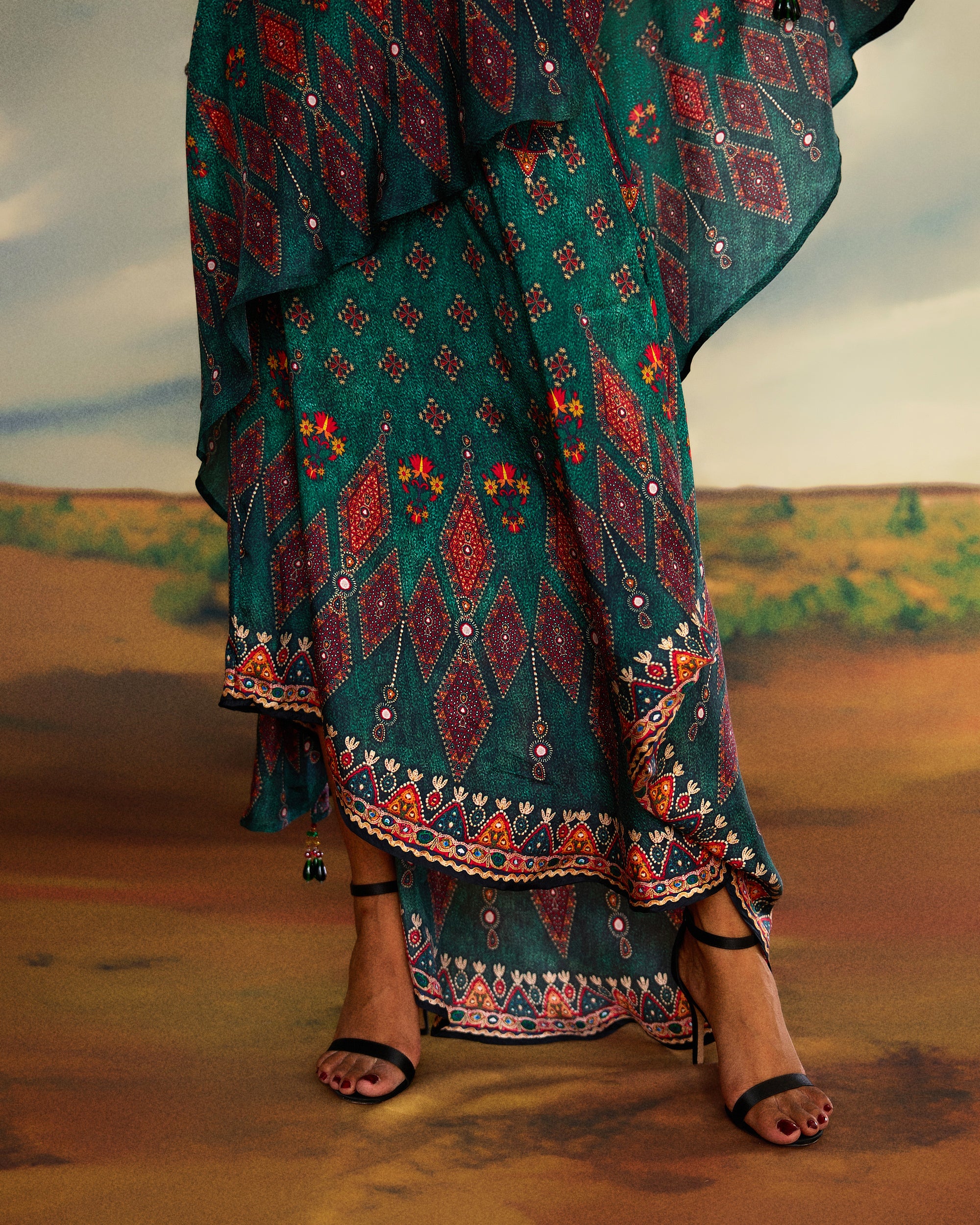 Kutch : Kamini - Teal