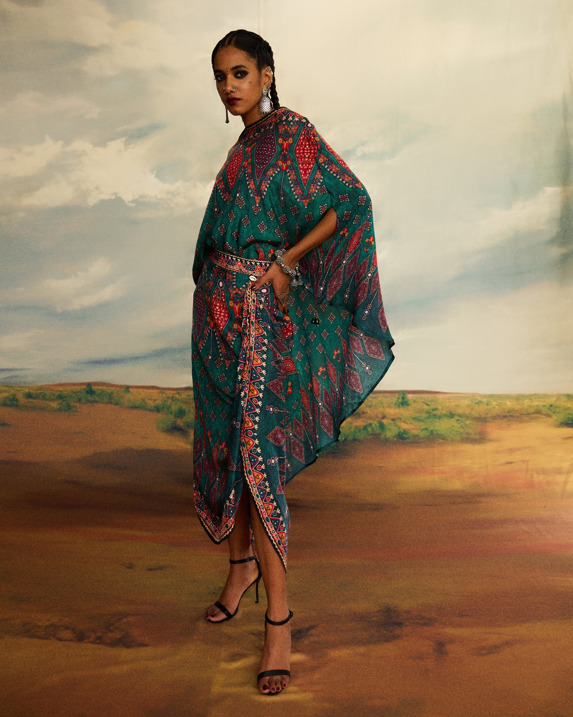 Kutch : Kamini - Teal