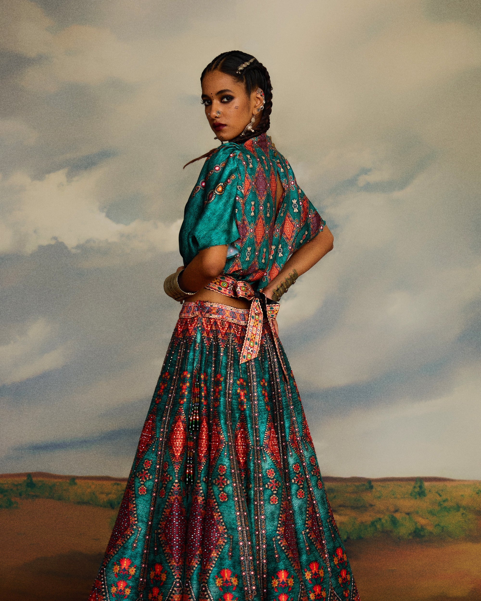 Kutch : Varsha Leela - Teal