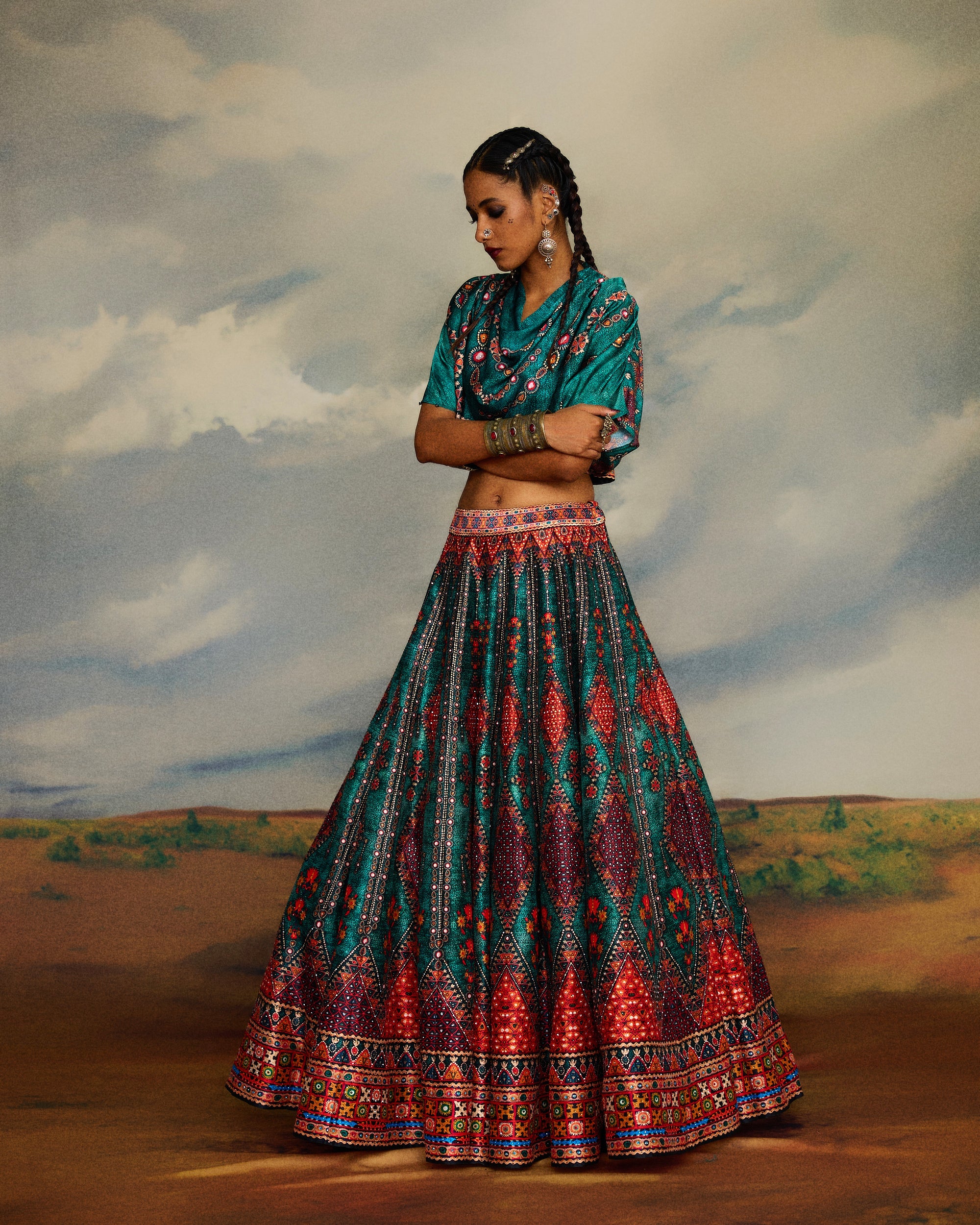 Kutch : Varsha Leela - Teal