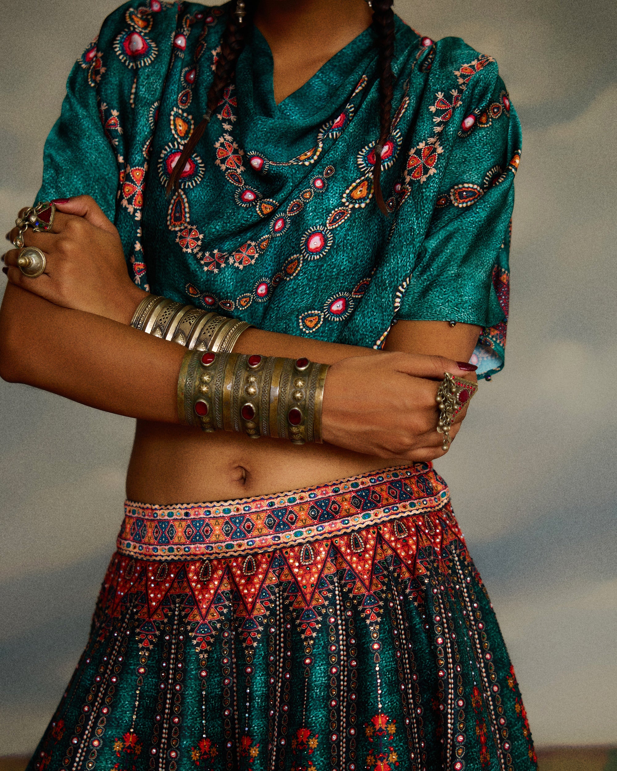 Kutch : Varsha Leela - Teal