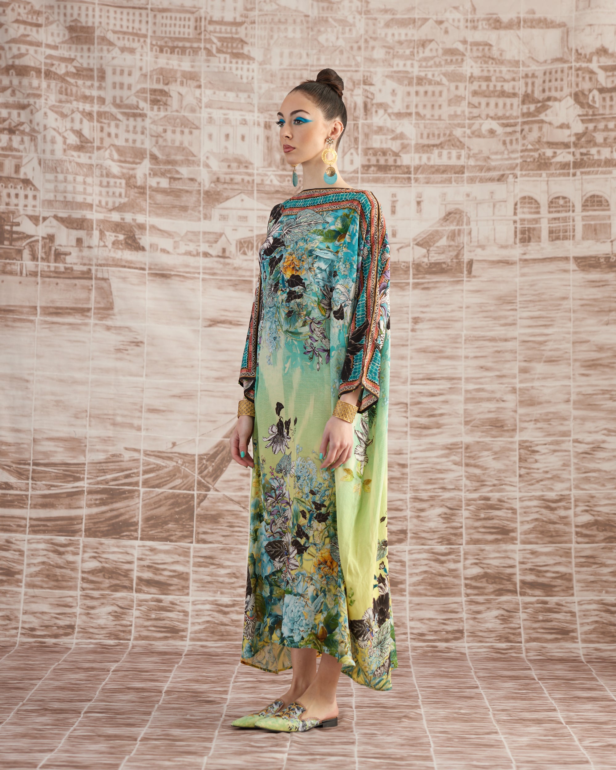 Love in Portofino (Maldives) : Aayat - Aqua/Lime