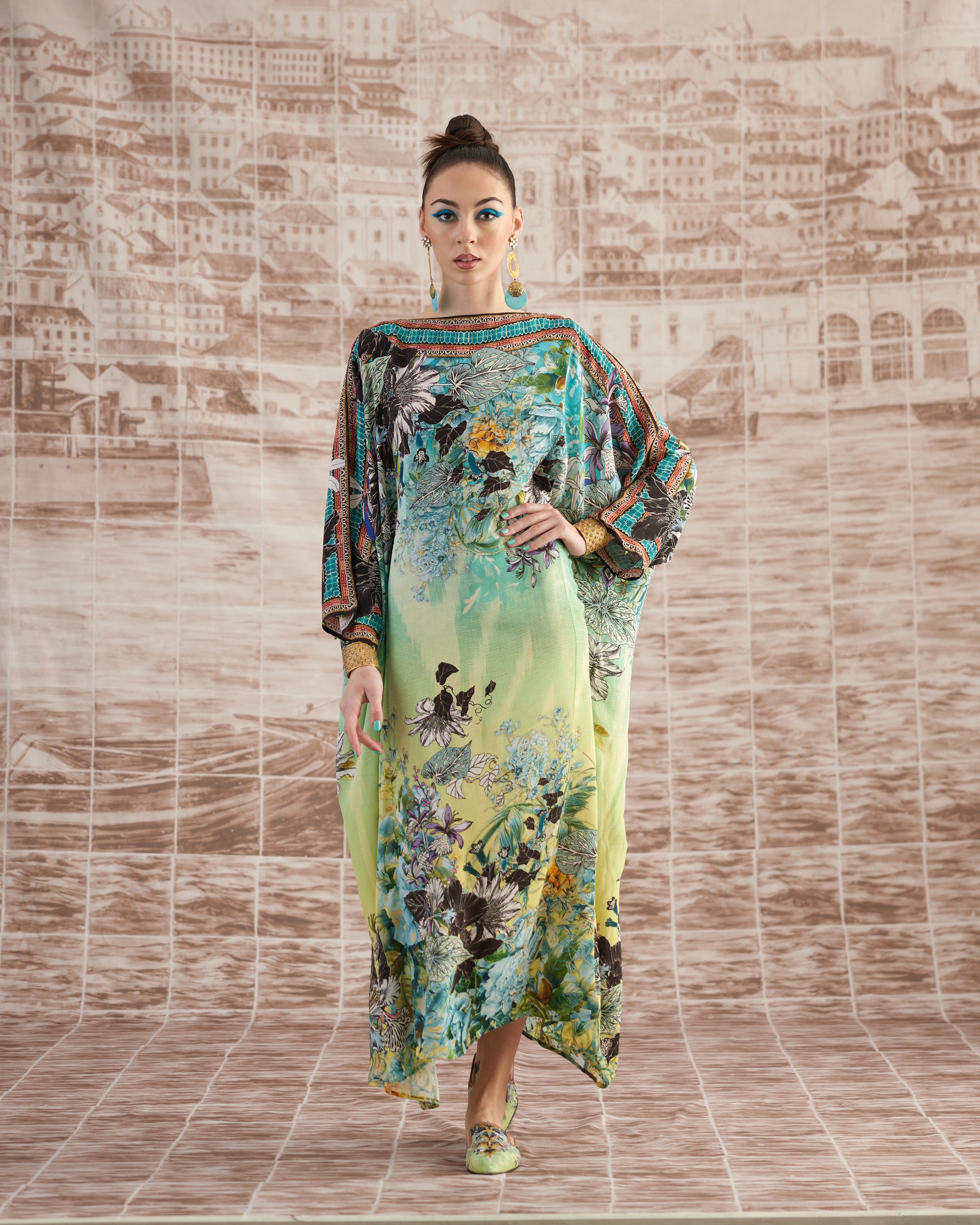 Love in Portofino (Maldives) : Aayat - Aqua/Lime