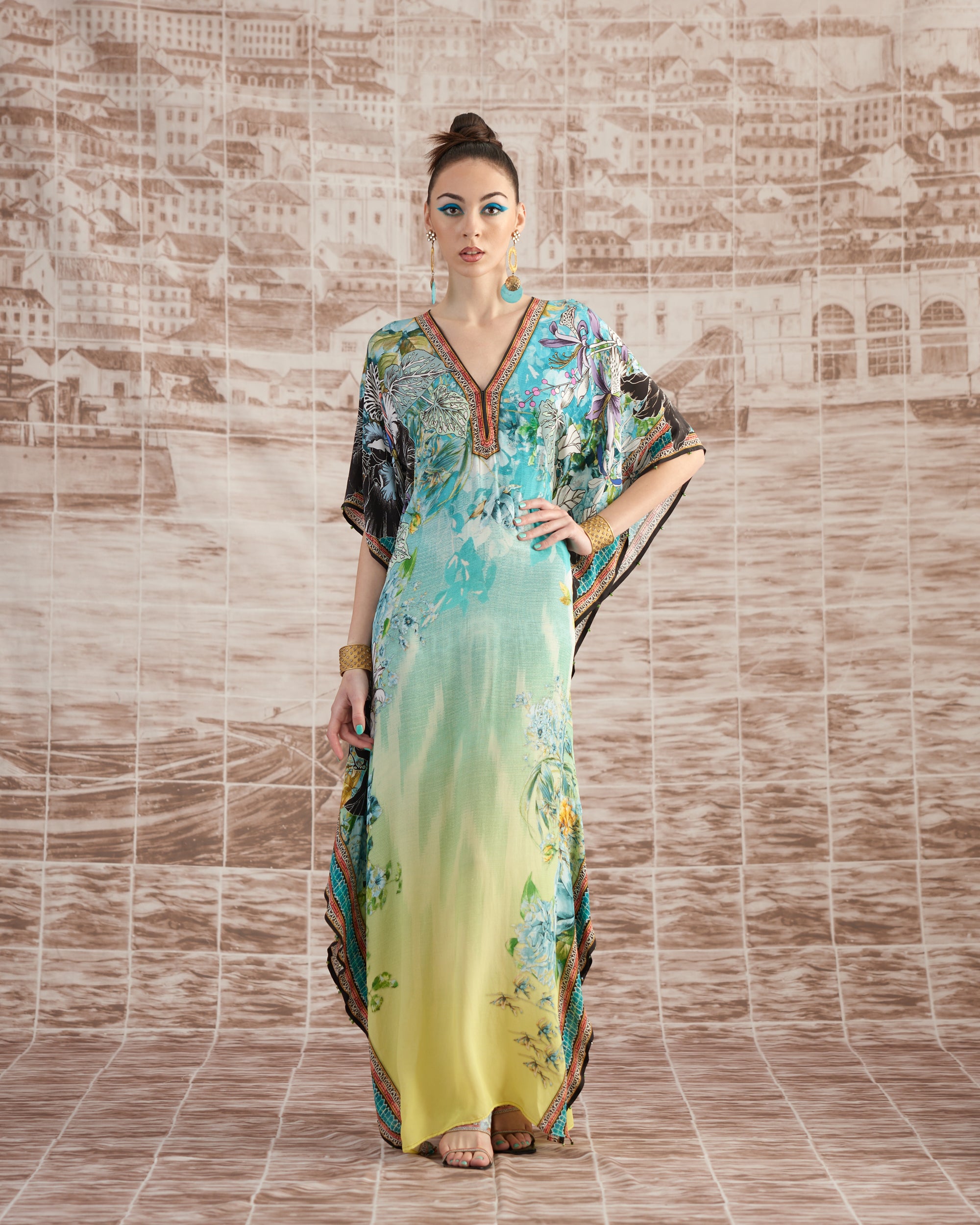 Love in Portofino (Maldives) : Elenor - Aqua/Lime