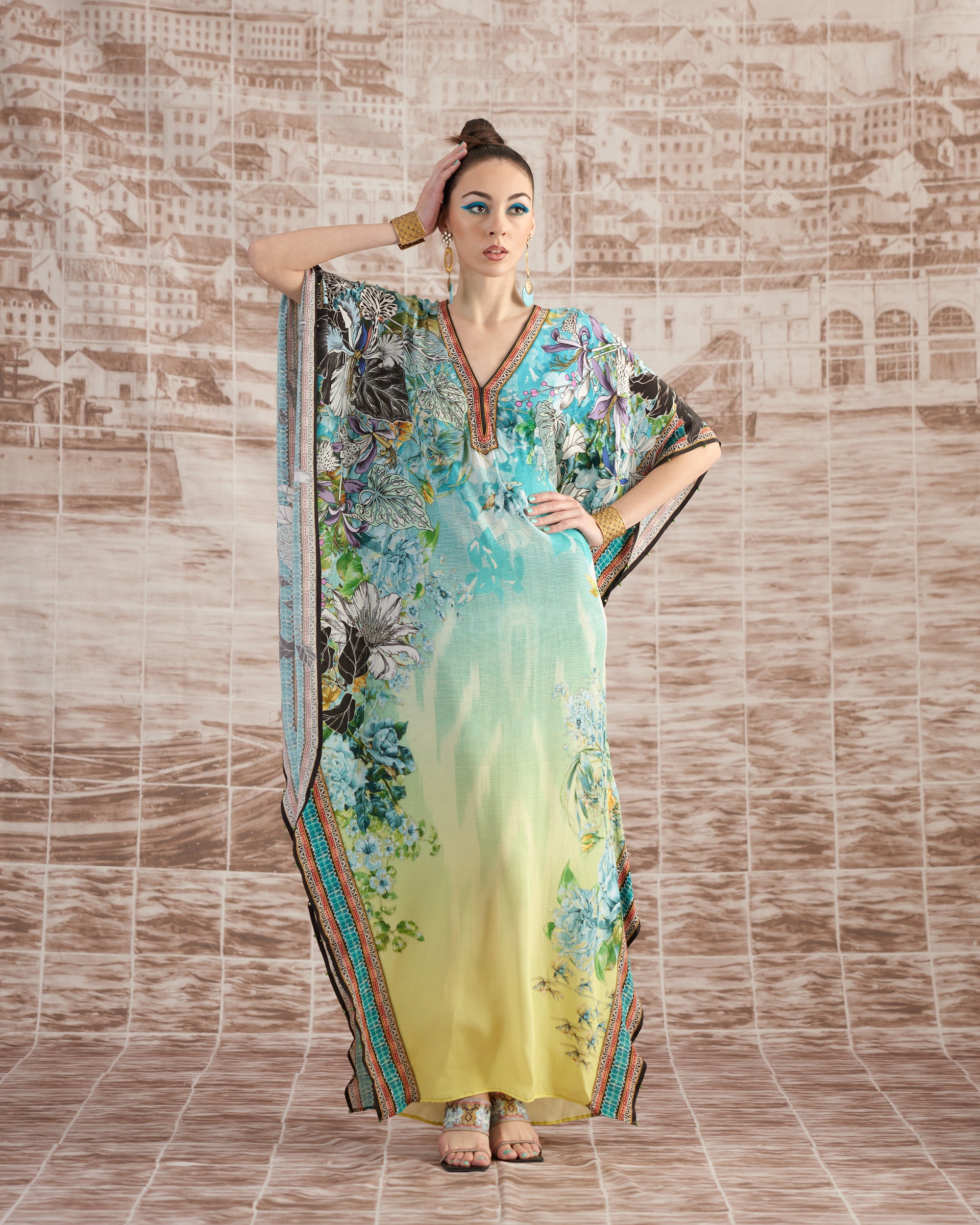 Love in Portofino (Maldives) : Elenor - Aqua/Lime