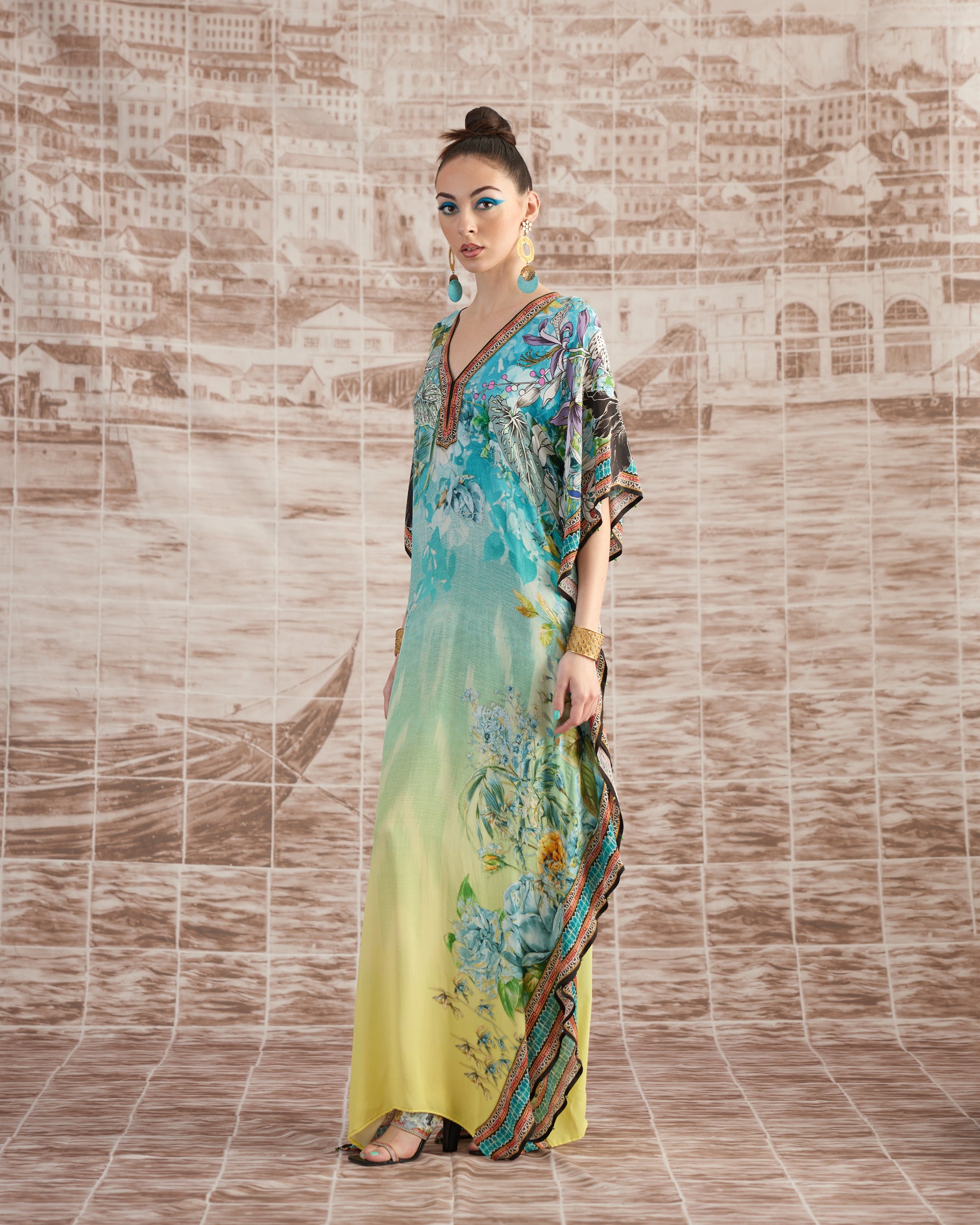 Love in Portofino (Maldives) : Elenor - Aqua/Lime
