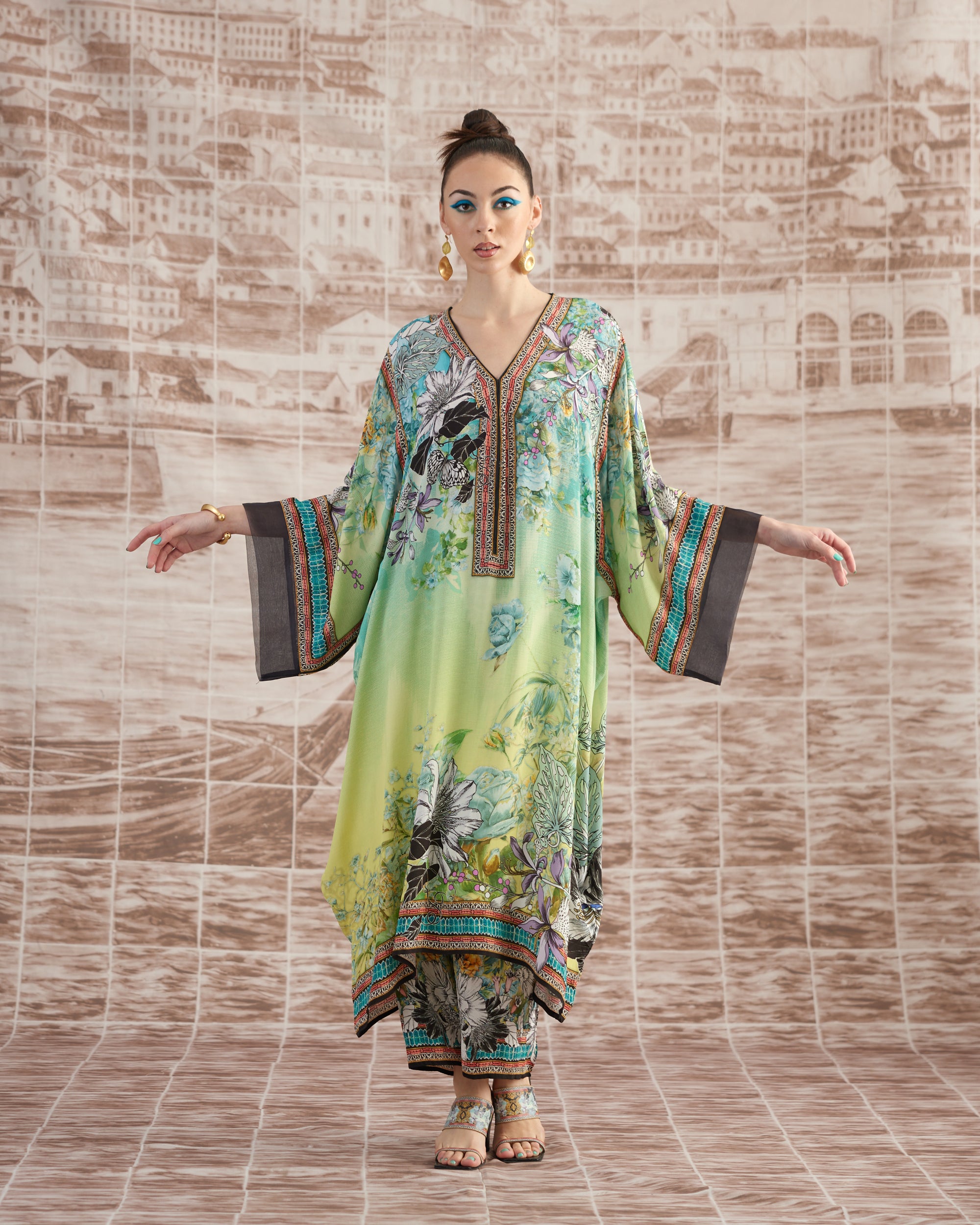 Love in Portofino (Maldives) : Olivia - Aqua/Lime