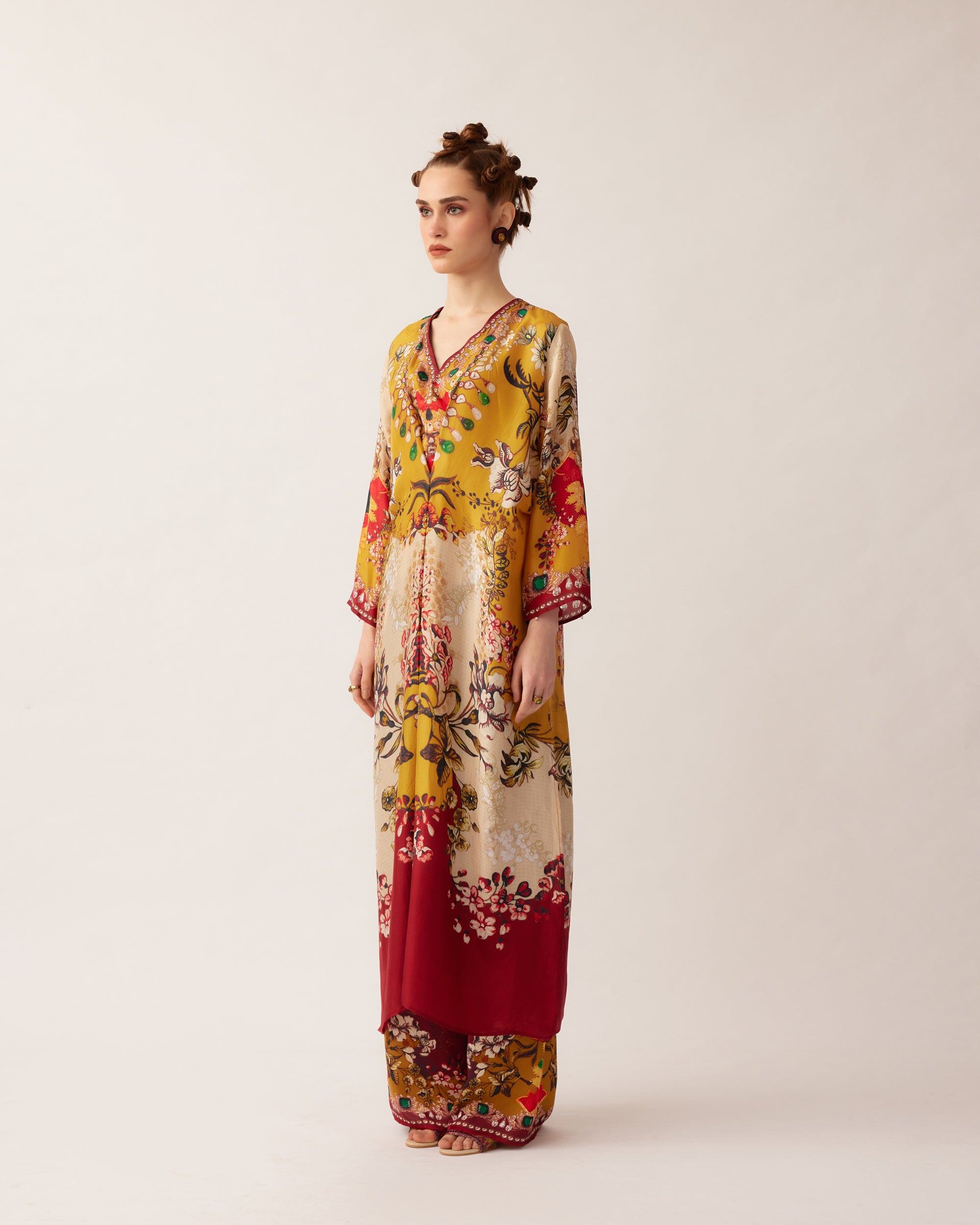 Nizam : Banno - Mustard/Red