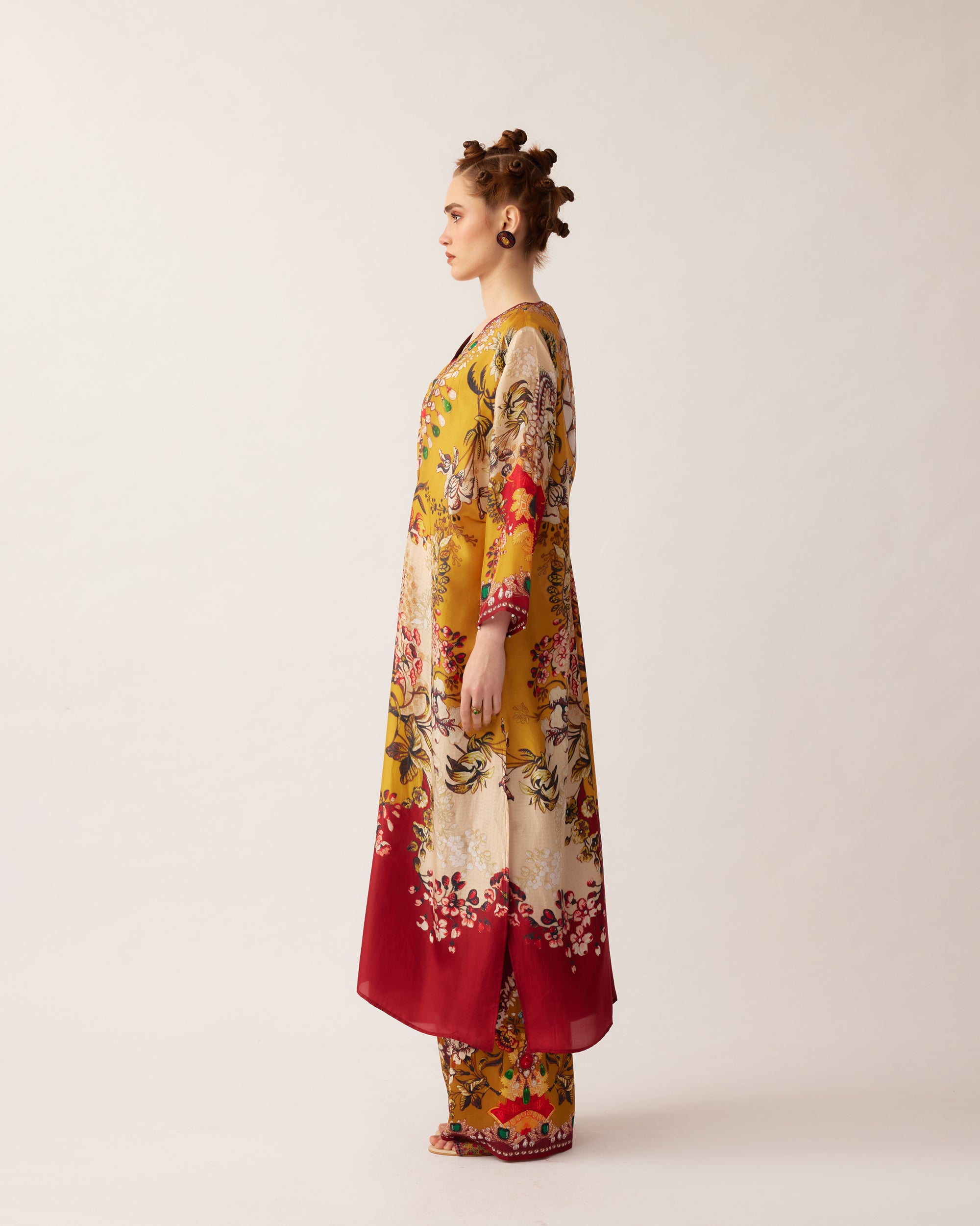 Nizam : Banno - Mustard/Red