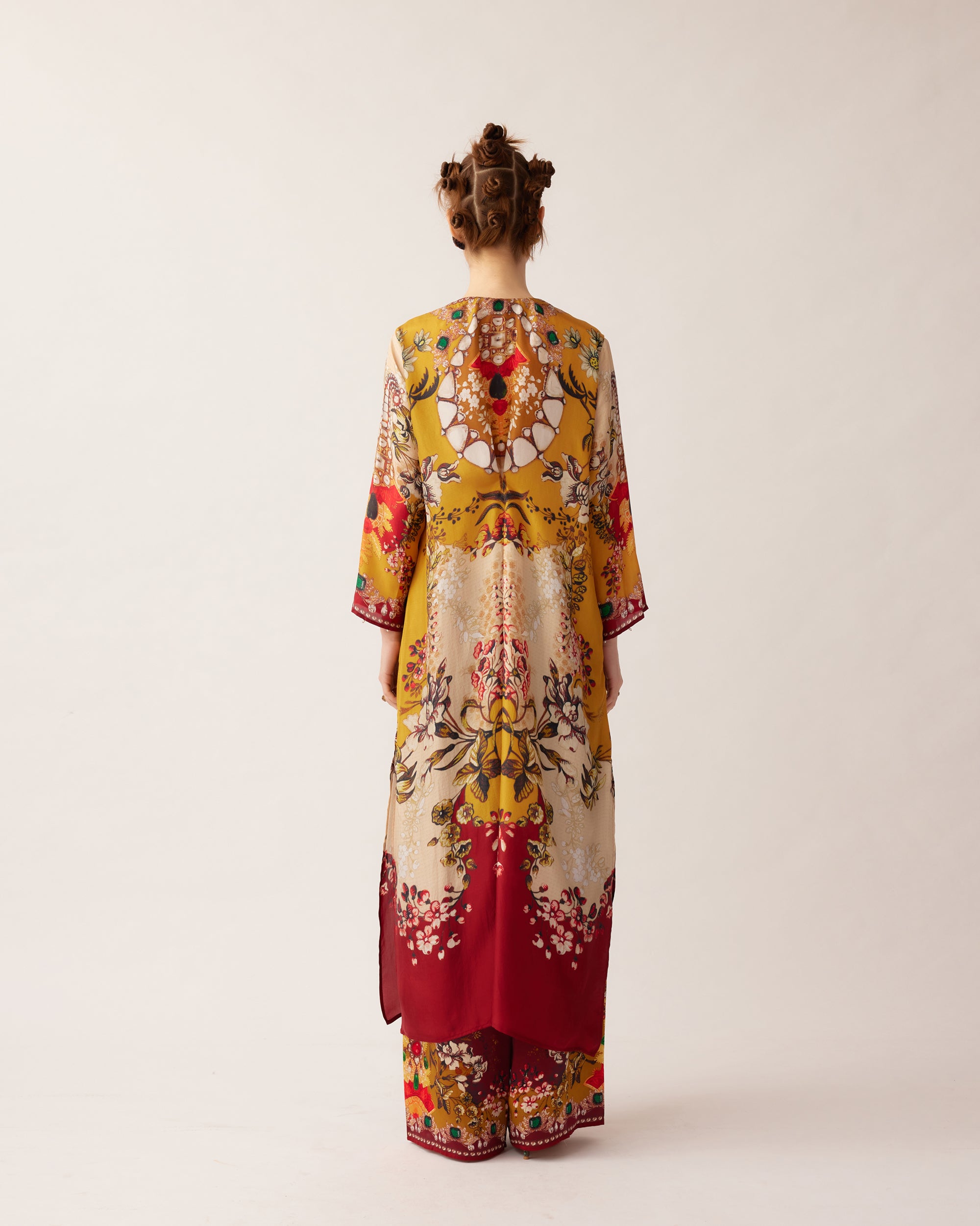Nizam : Banno - Mustard/Red