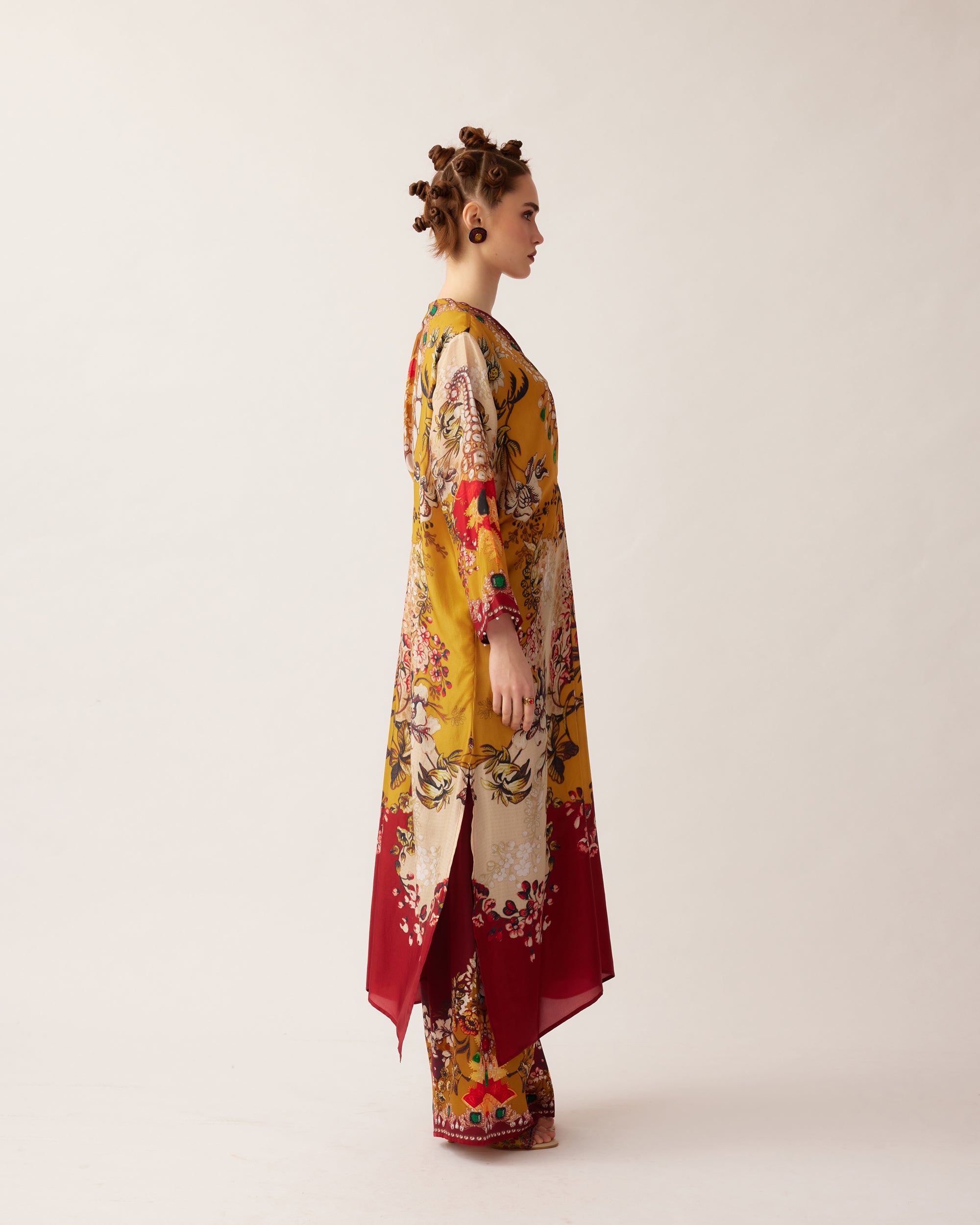 Nizam : Banno - Mustard/Red