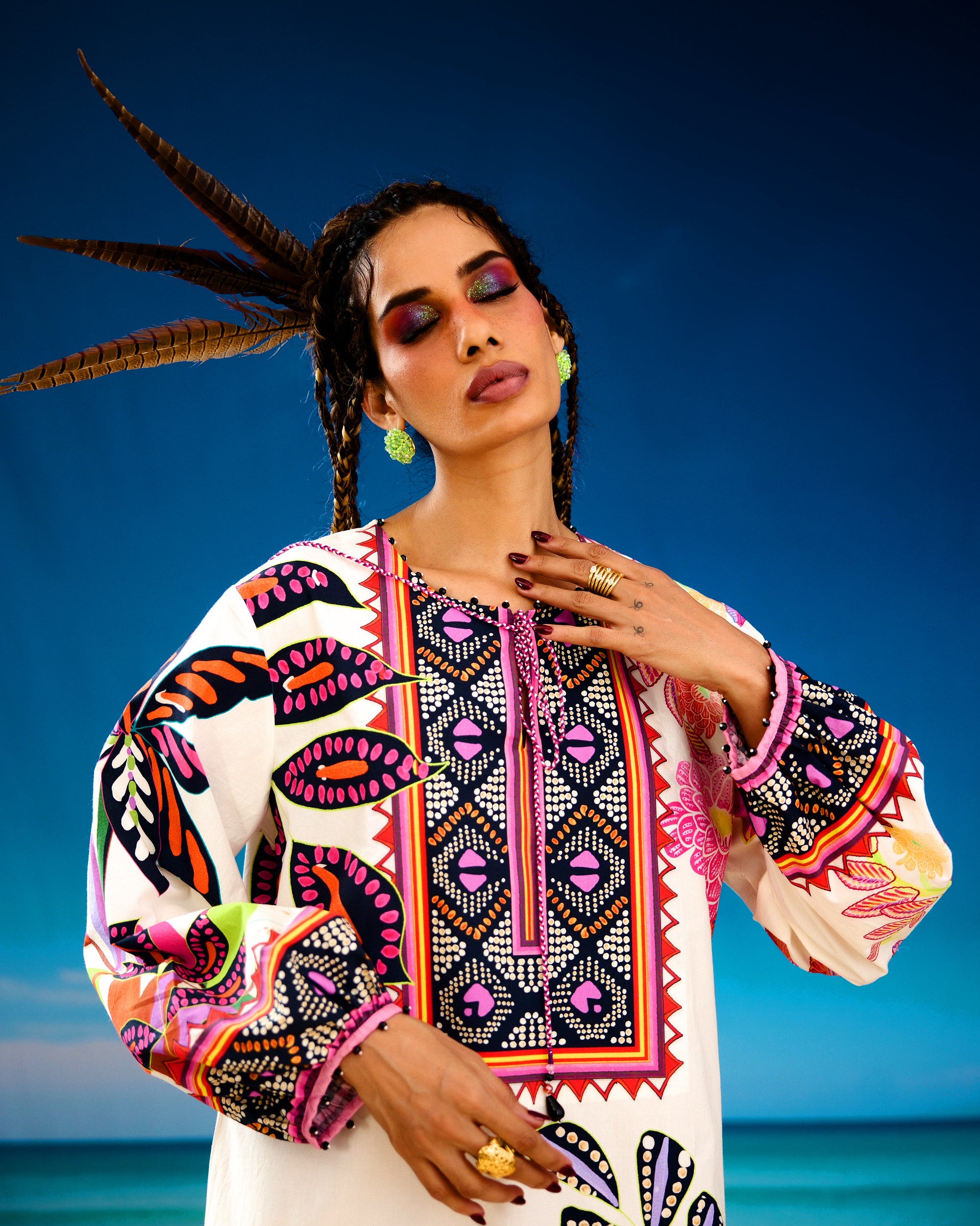 Jamaica : Zarah - Ivory/Black