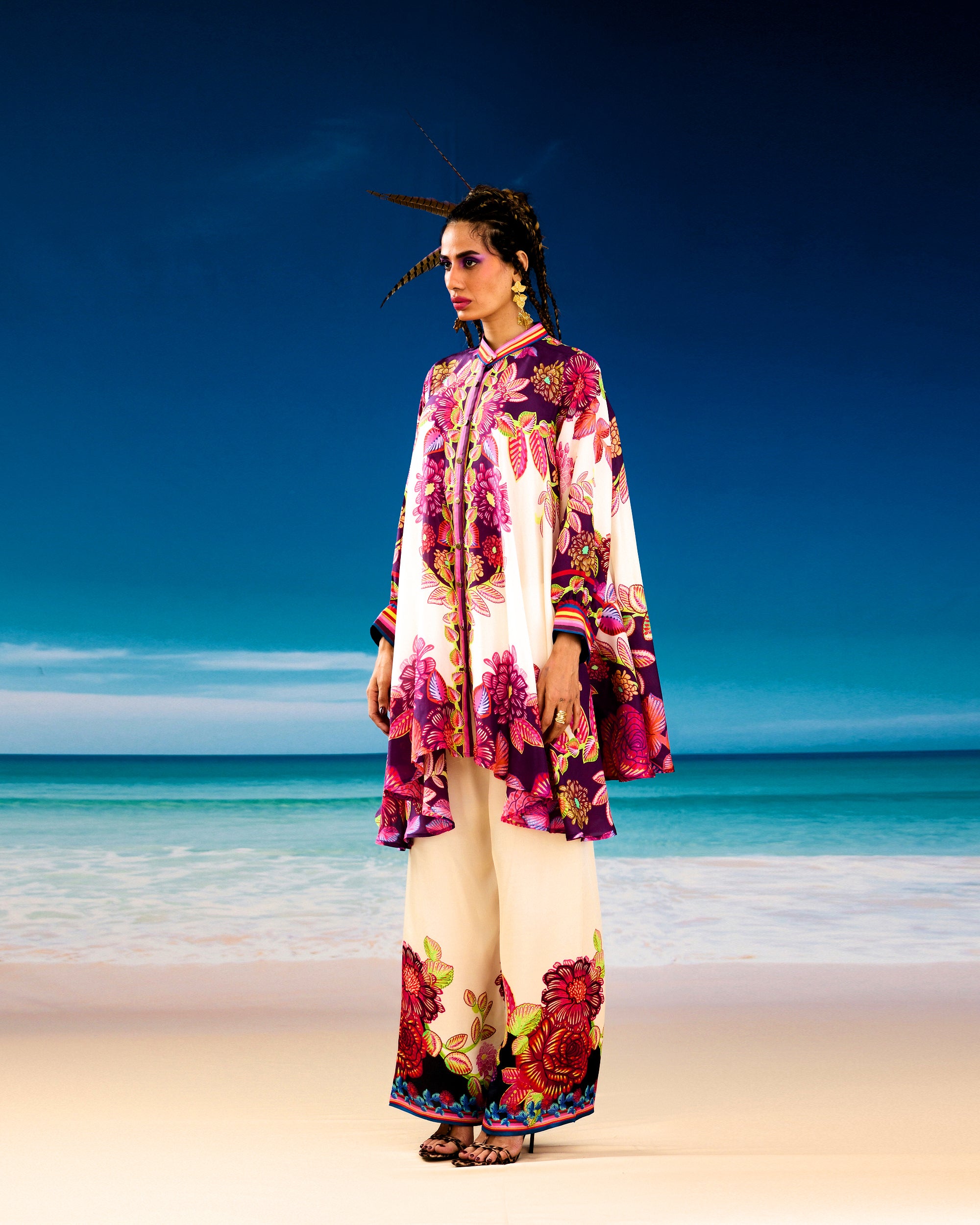 Jamaica : Nilofer - Ivory/Purple