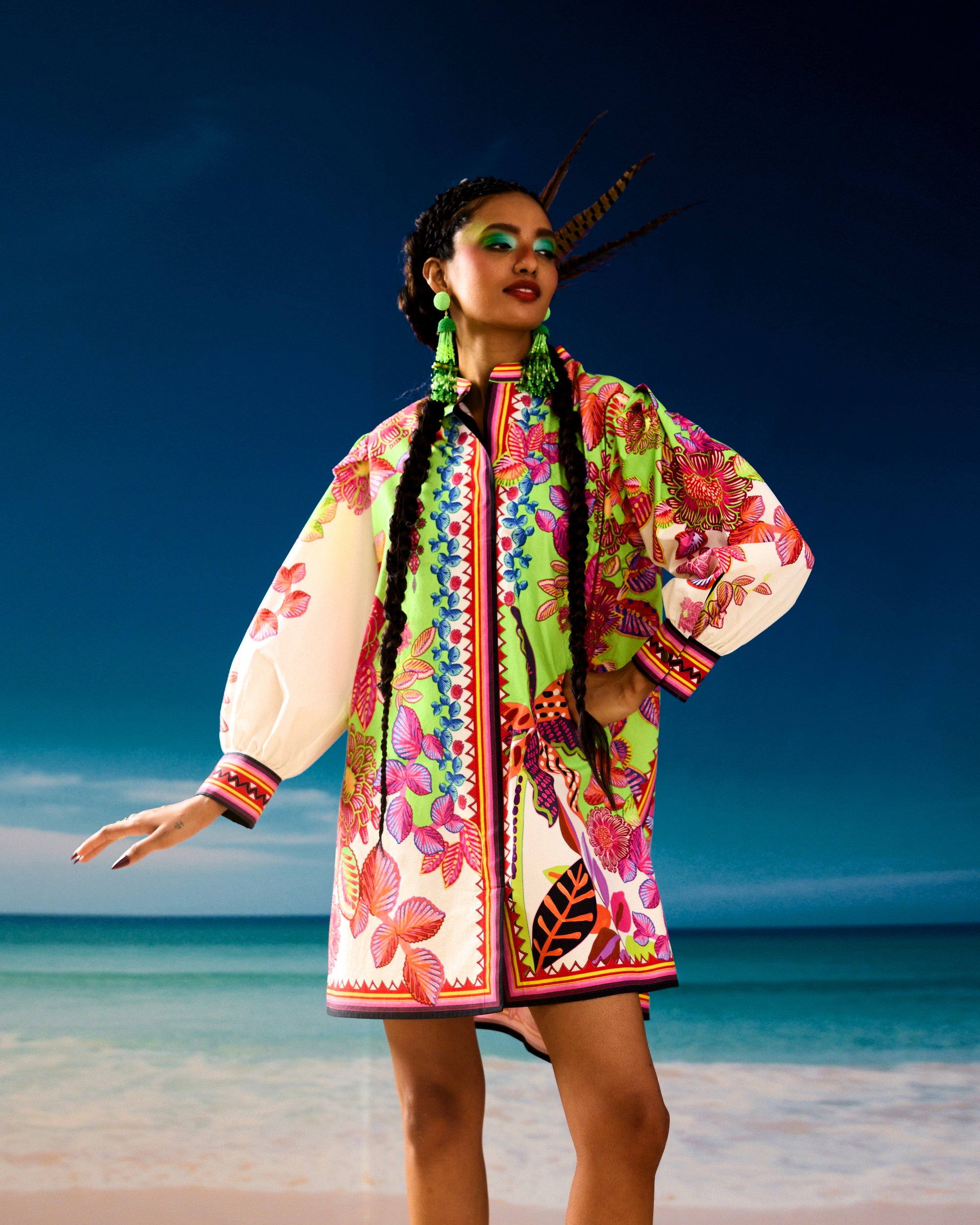 Jamaica : Sophia - Ivory/Lime